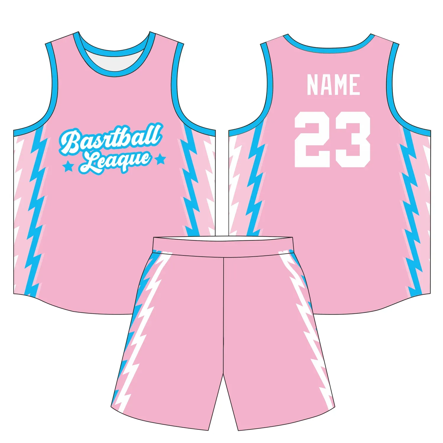 Custom basketball uniform design B40