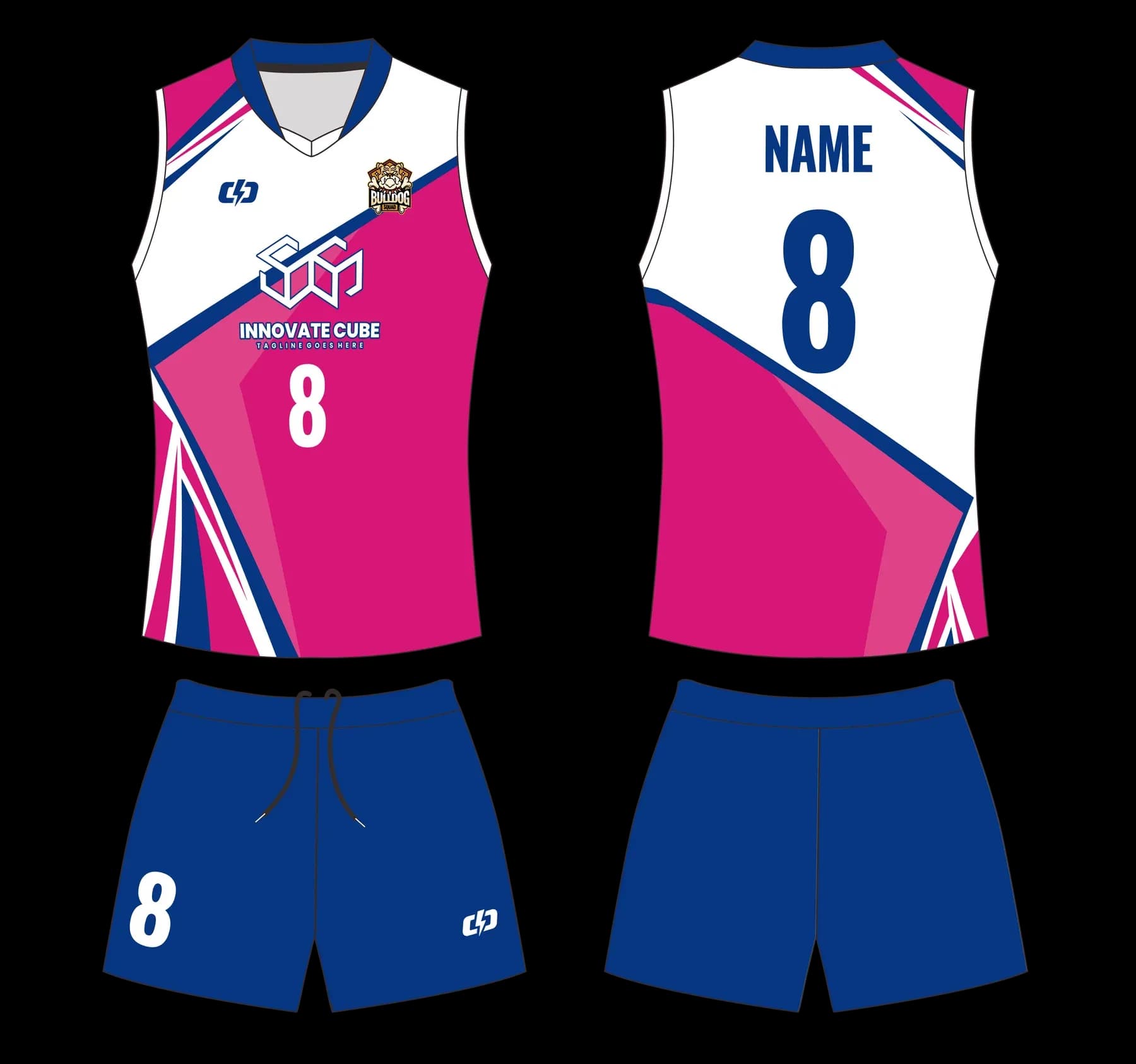 Custom volleyball uniform design UW21