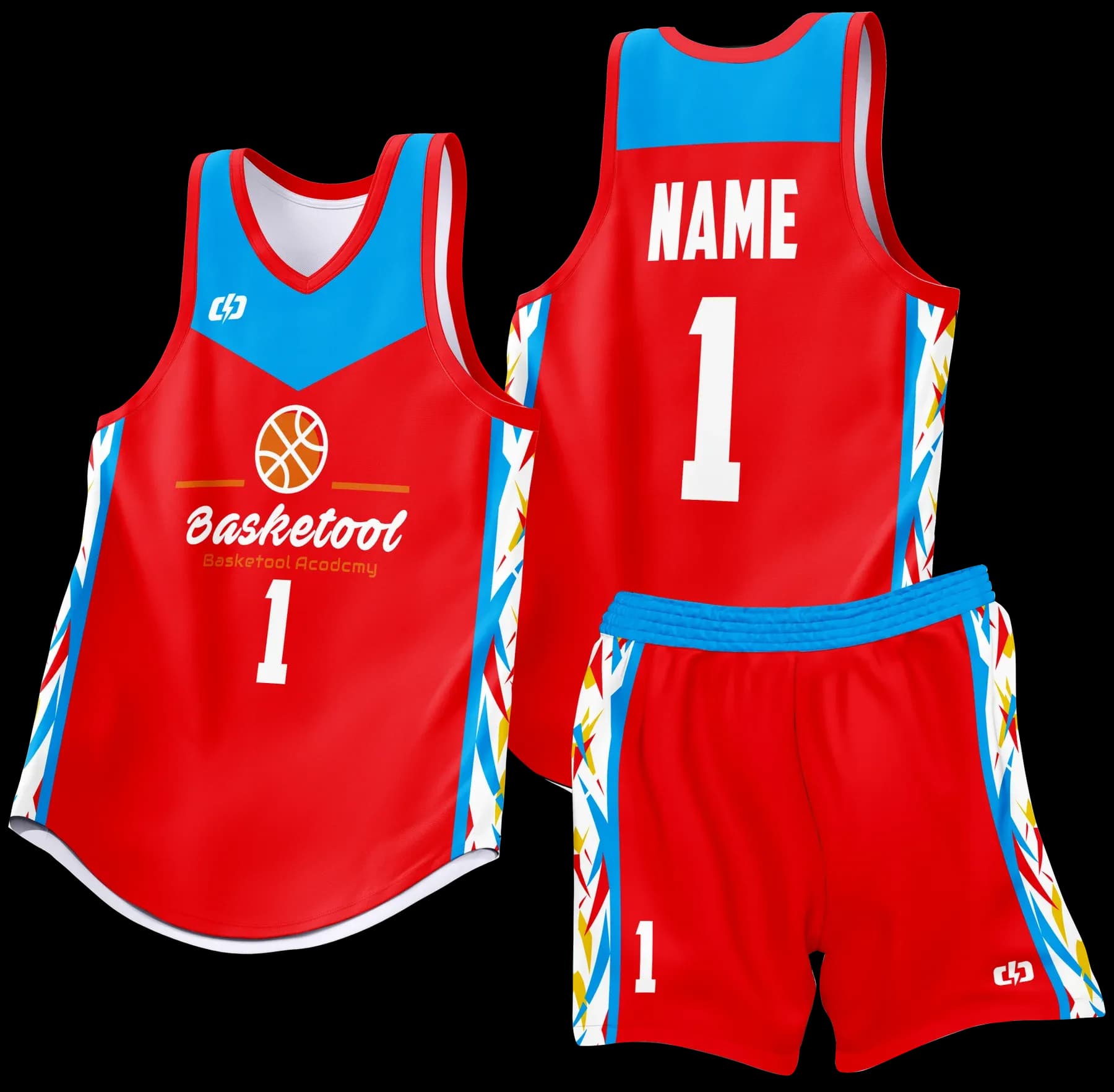 Custom basketball uniform design B80