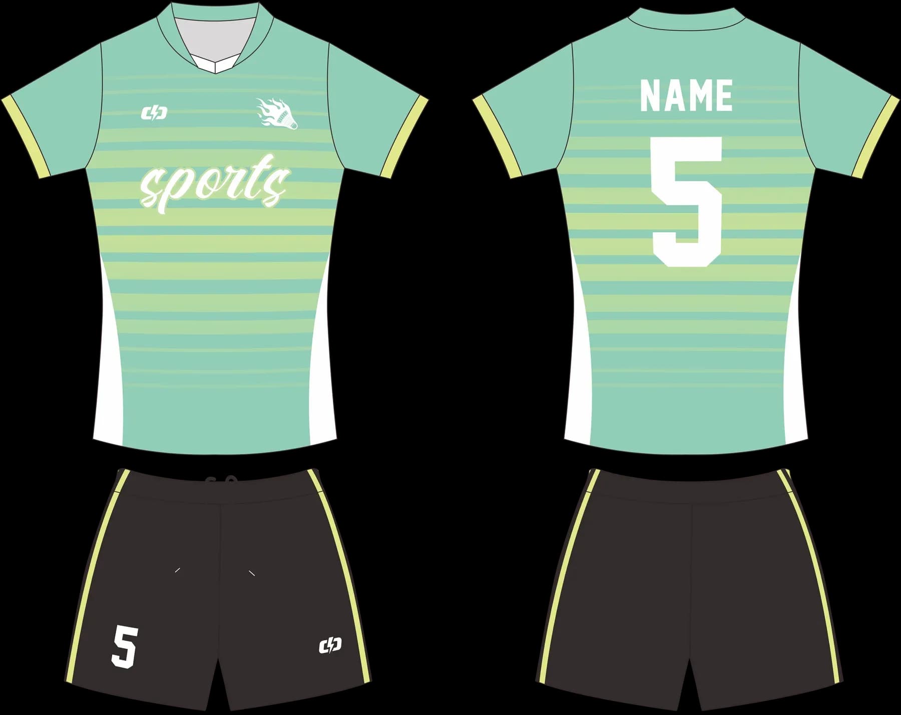 Custom volleyball uniform design UP30