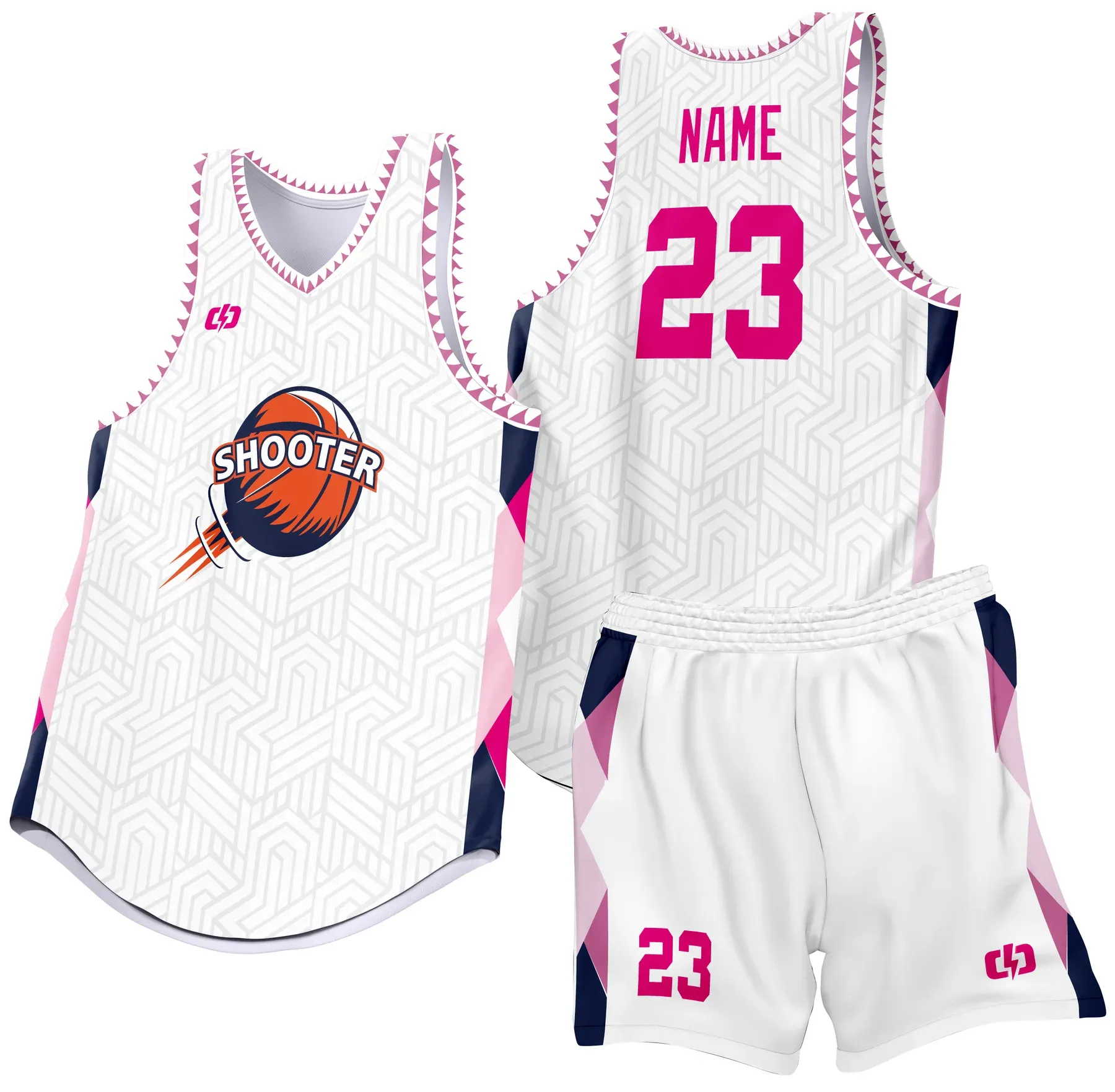 Custom basketball uniform design B31