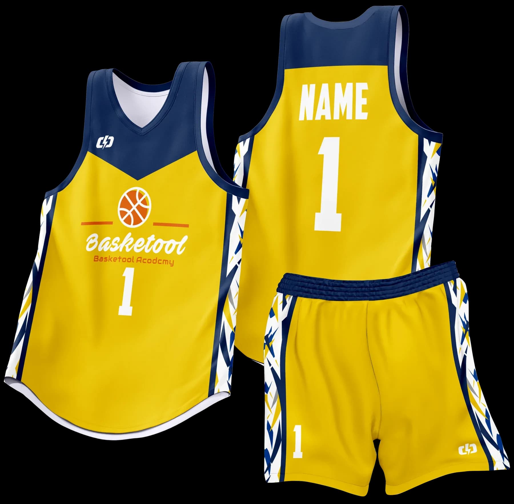 Custom basketball uniform design B80