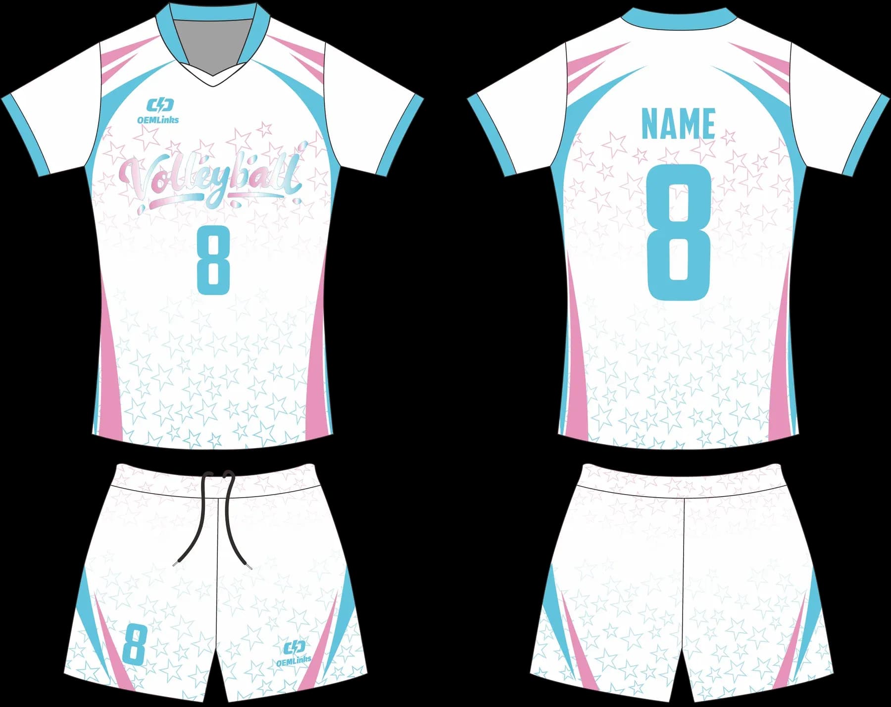 Custom volleyball uniform design UP36