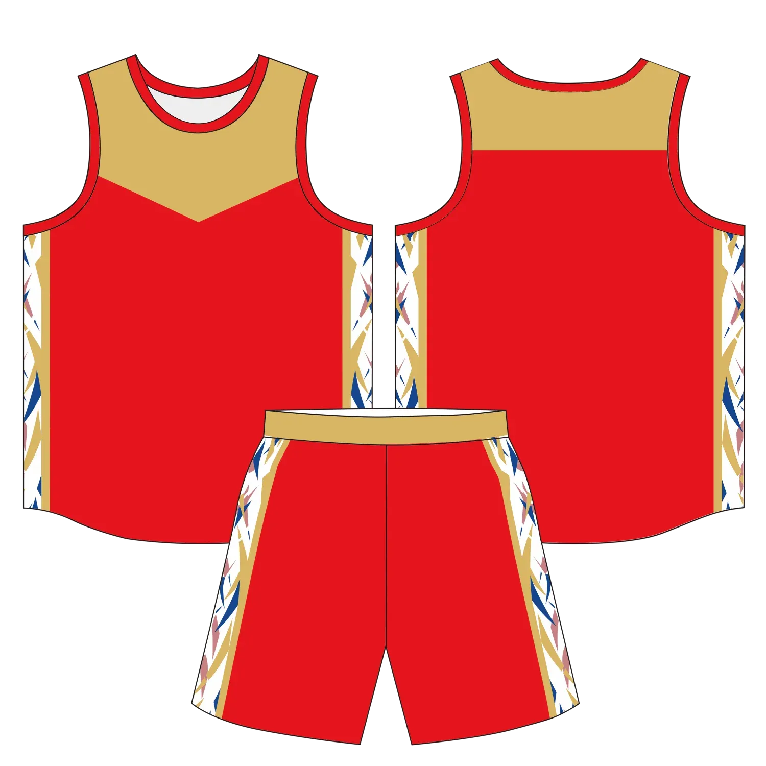 Custom basketball uniform design B80