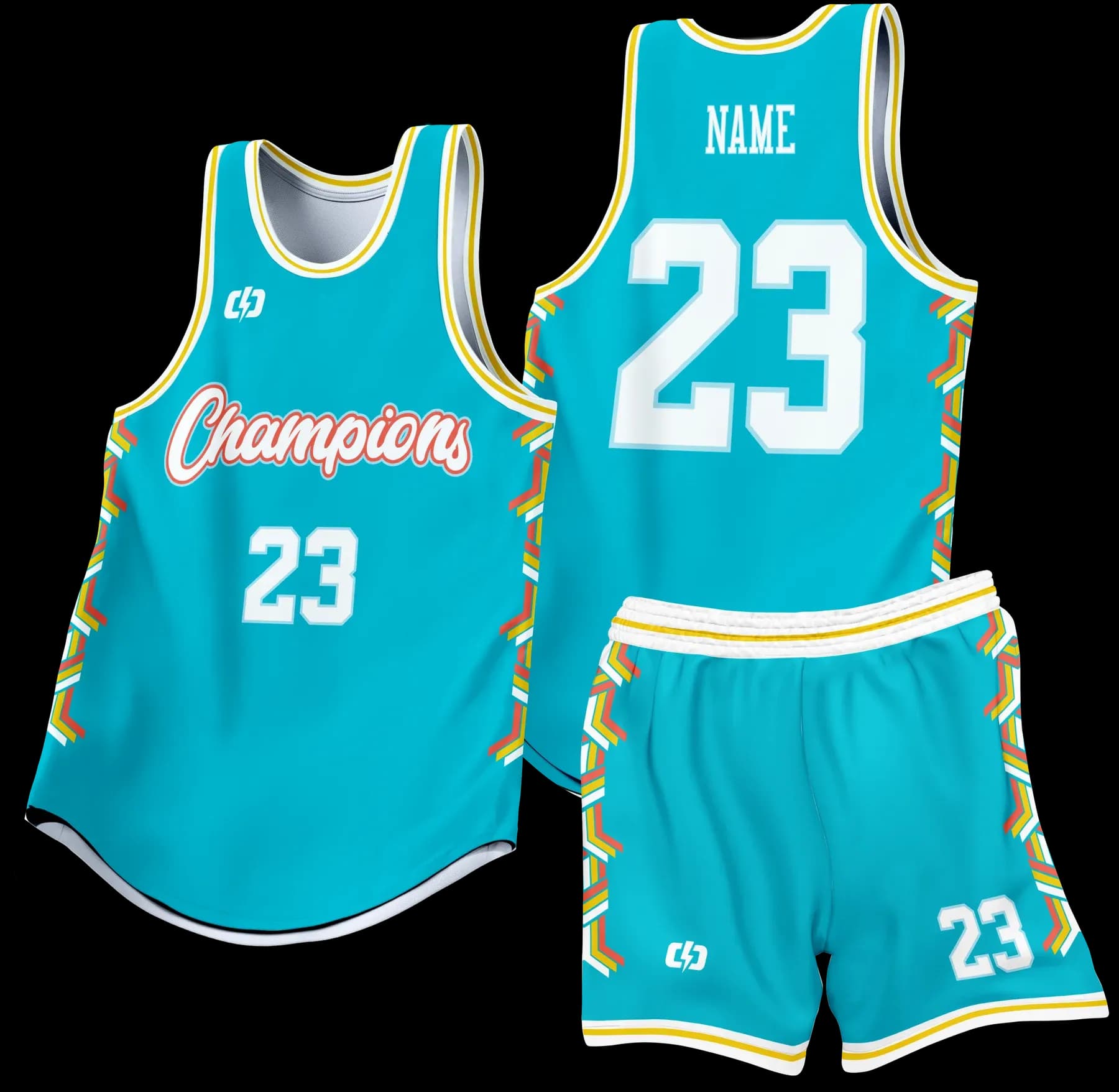 Custom basketball uniform design B69