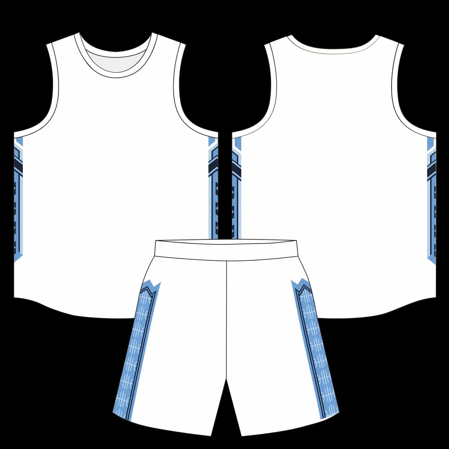 Custom basketball uniform design B68