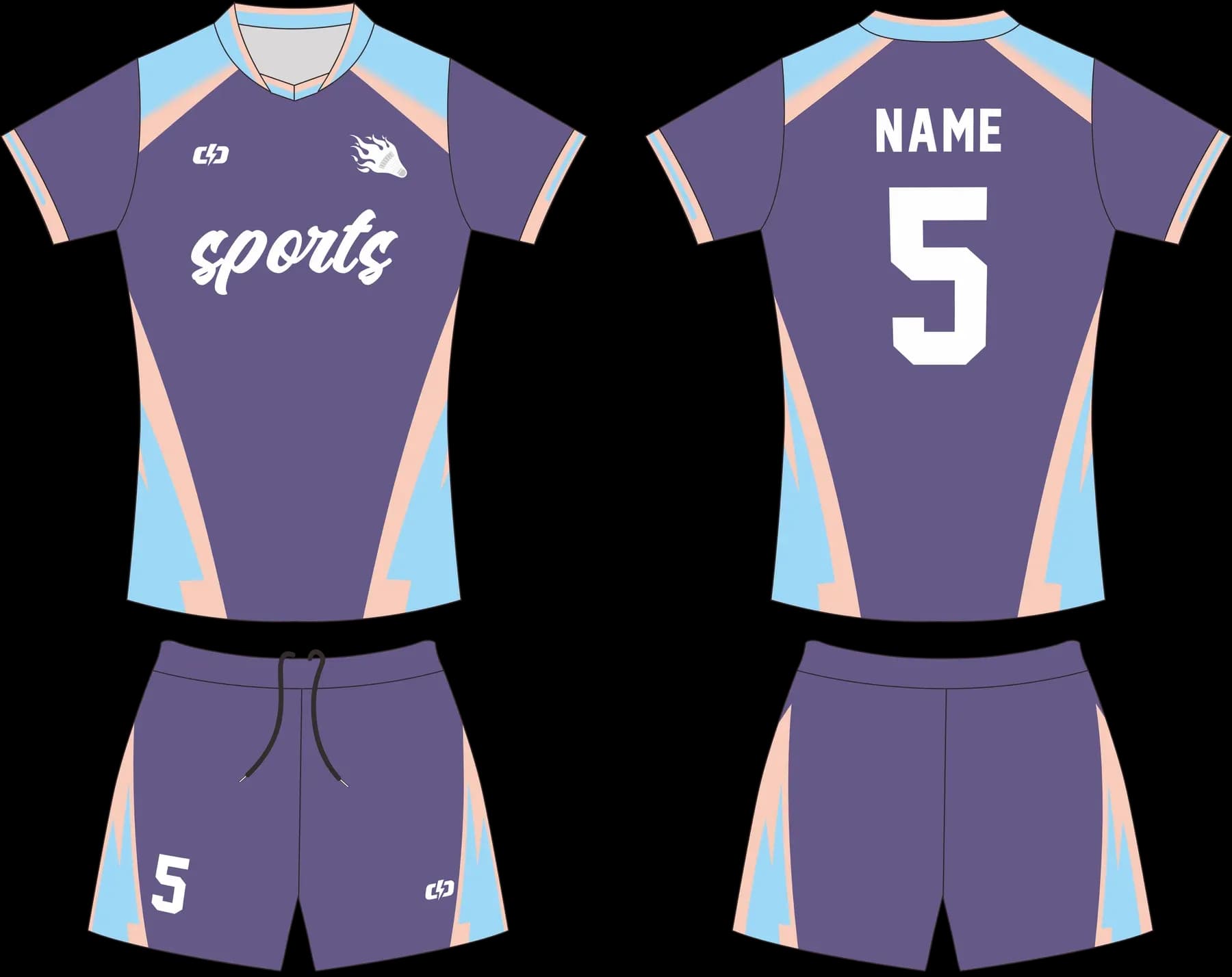 Custom volleyball uniform design UP09