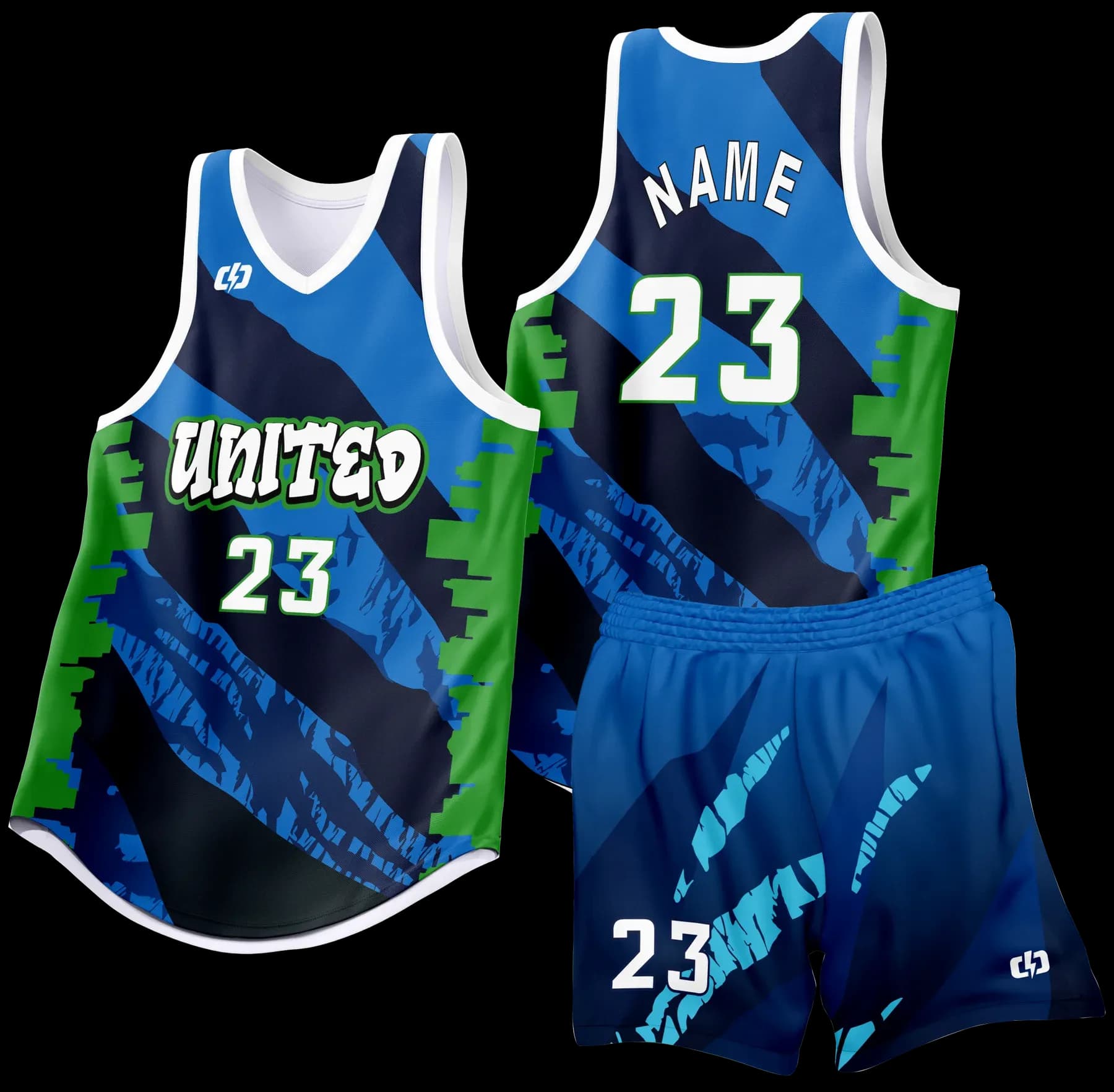 Custom basketball uniform design B76