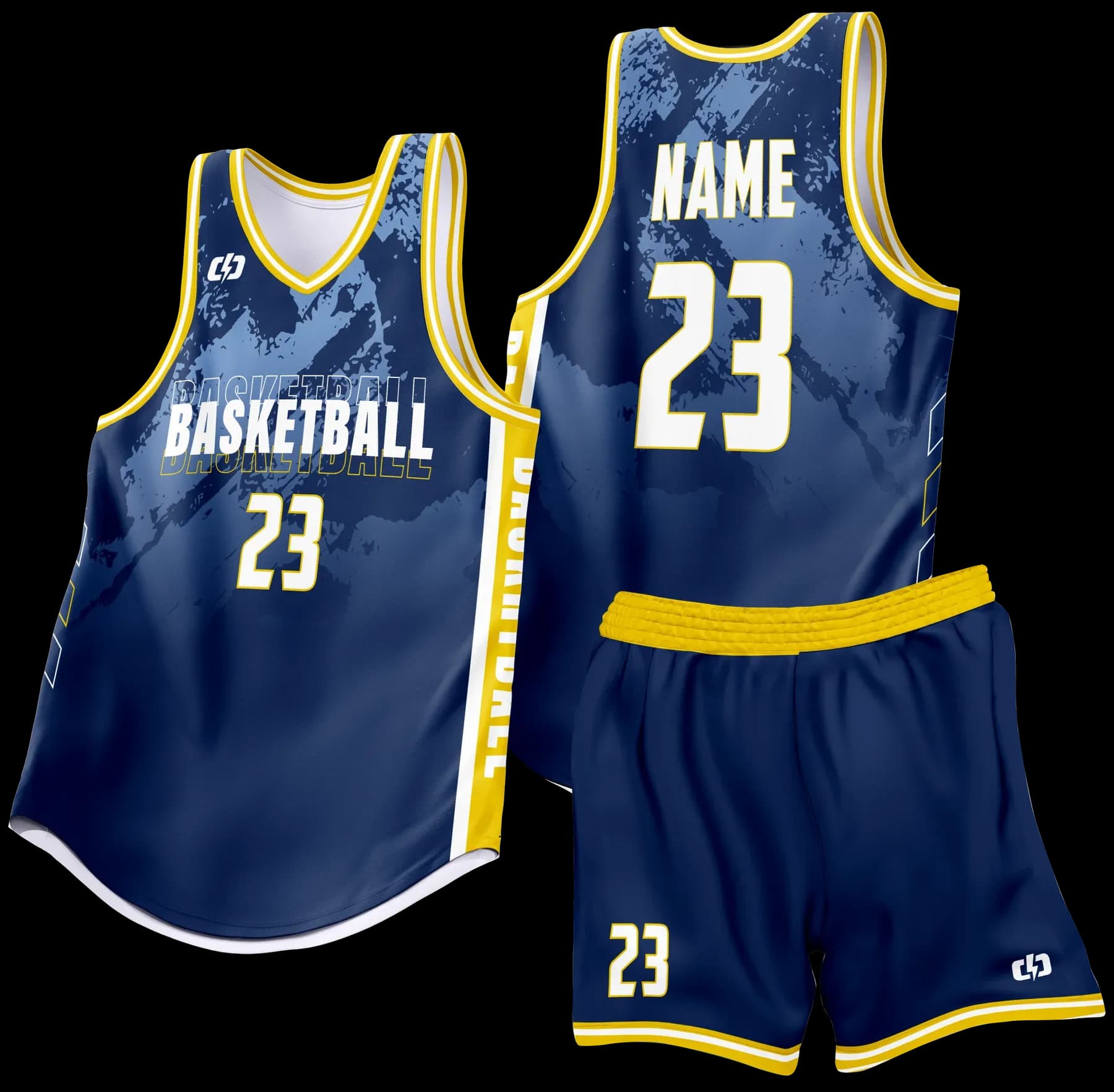 Custom basketball uniform design B79