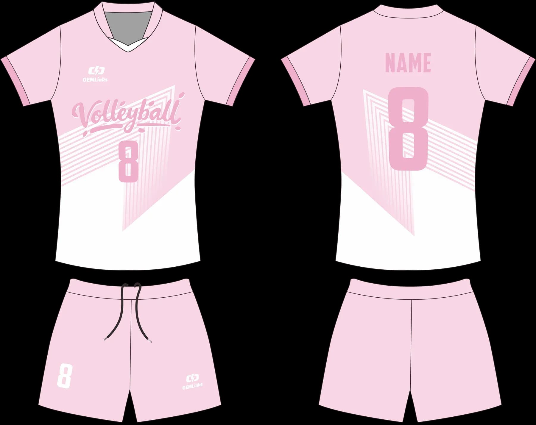 Custom volleyball uniform design UP04
