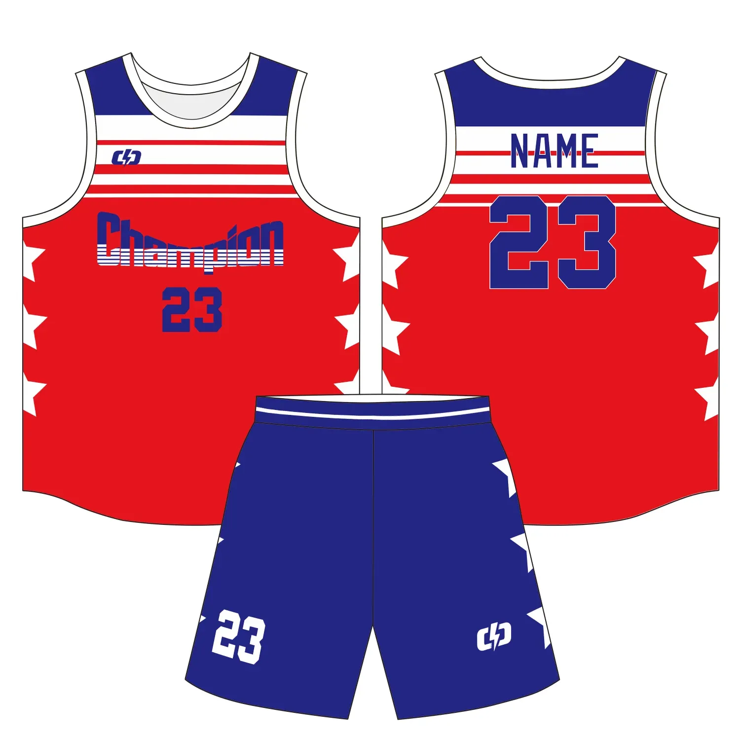 Custom basketball uniform design B30