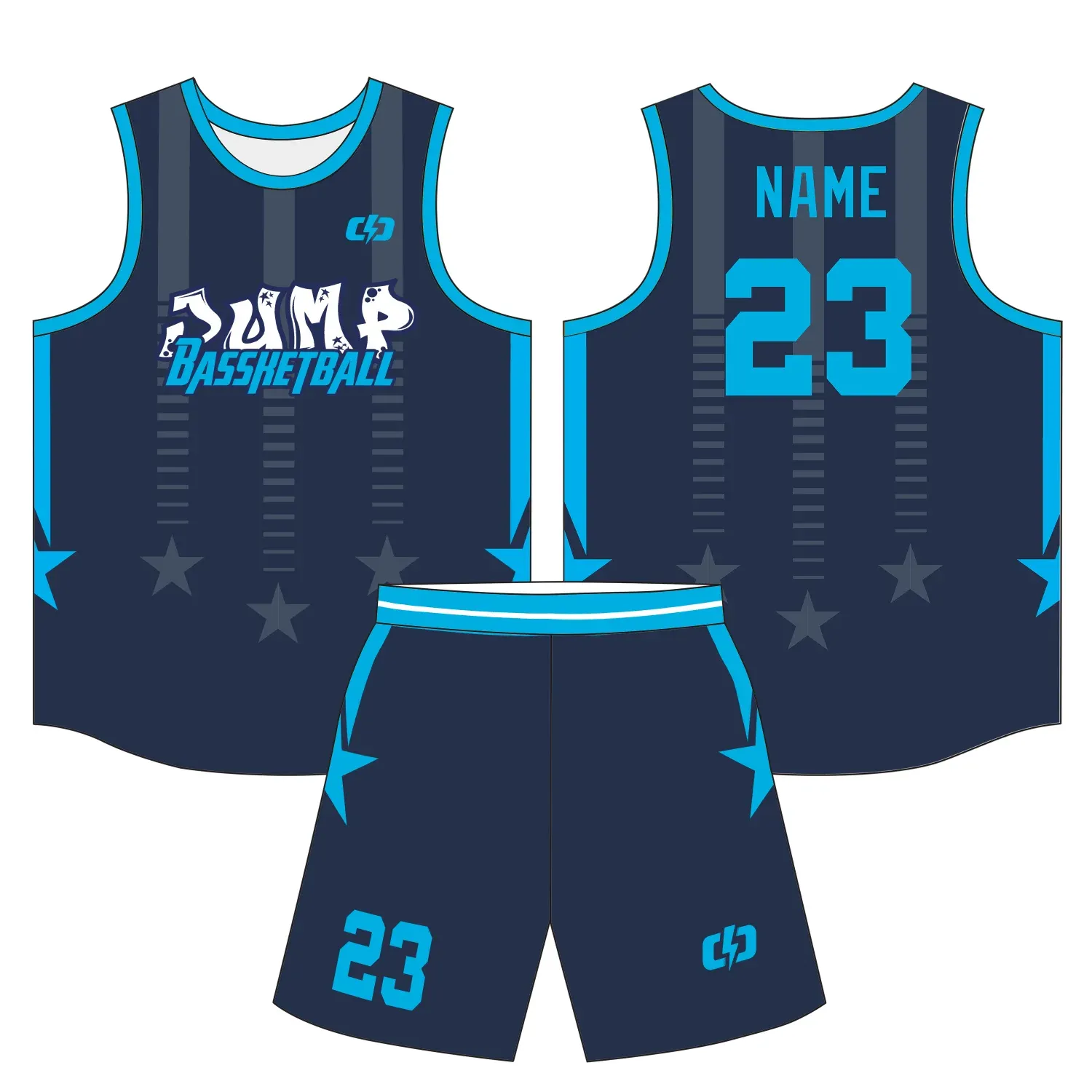 Custom basketball uniform design B38