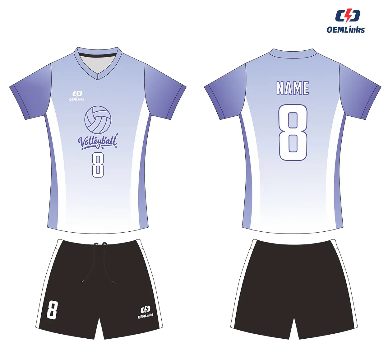 Custom volleyball uniform design UP23