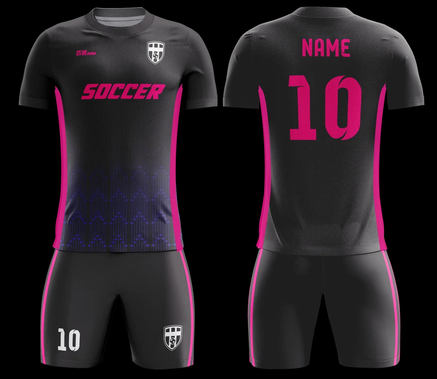Custom soccer uniform design Z037JW
