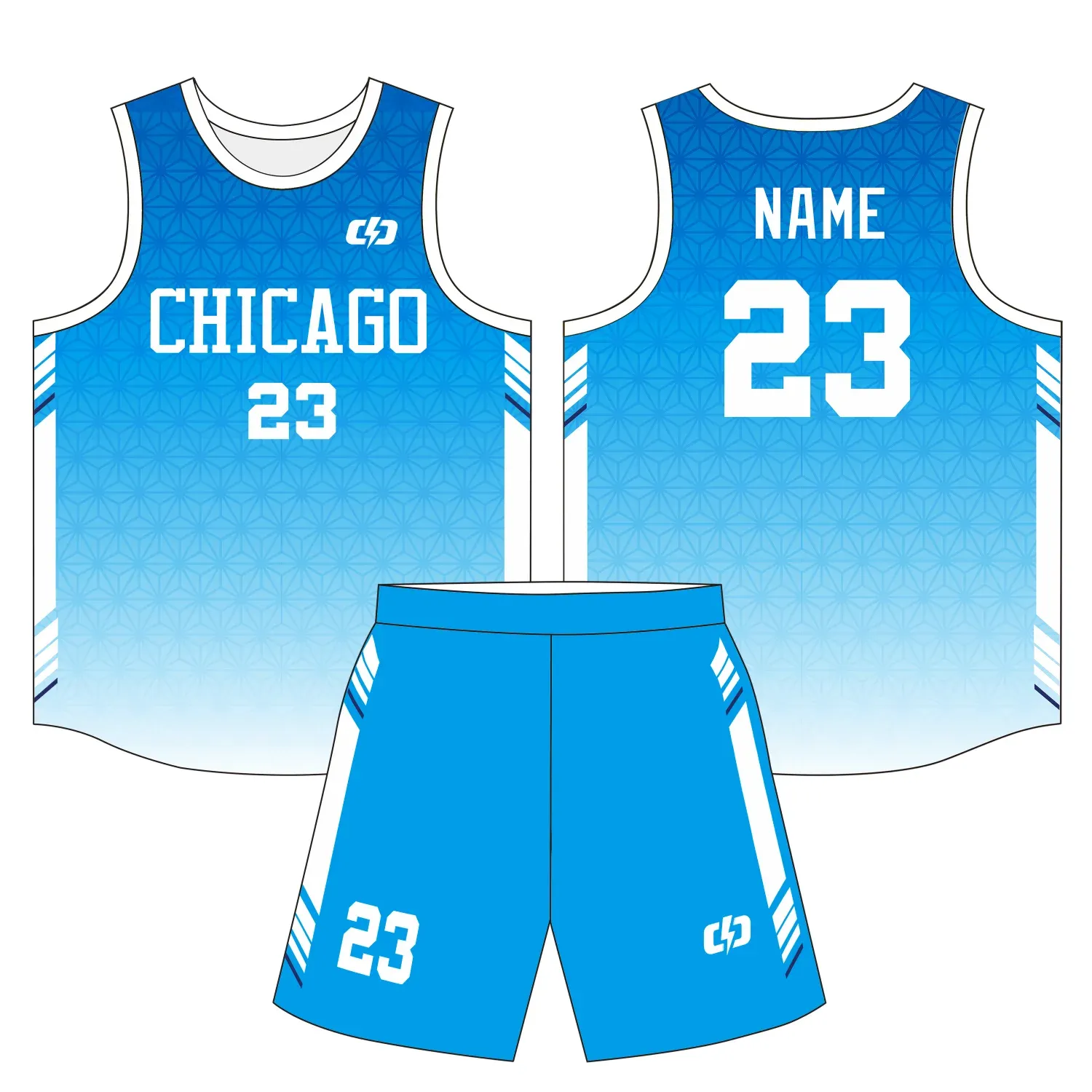Custom basketball uniform design B34