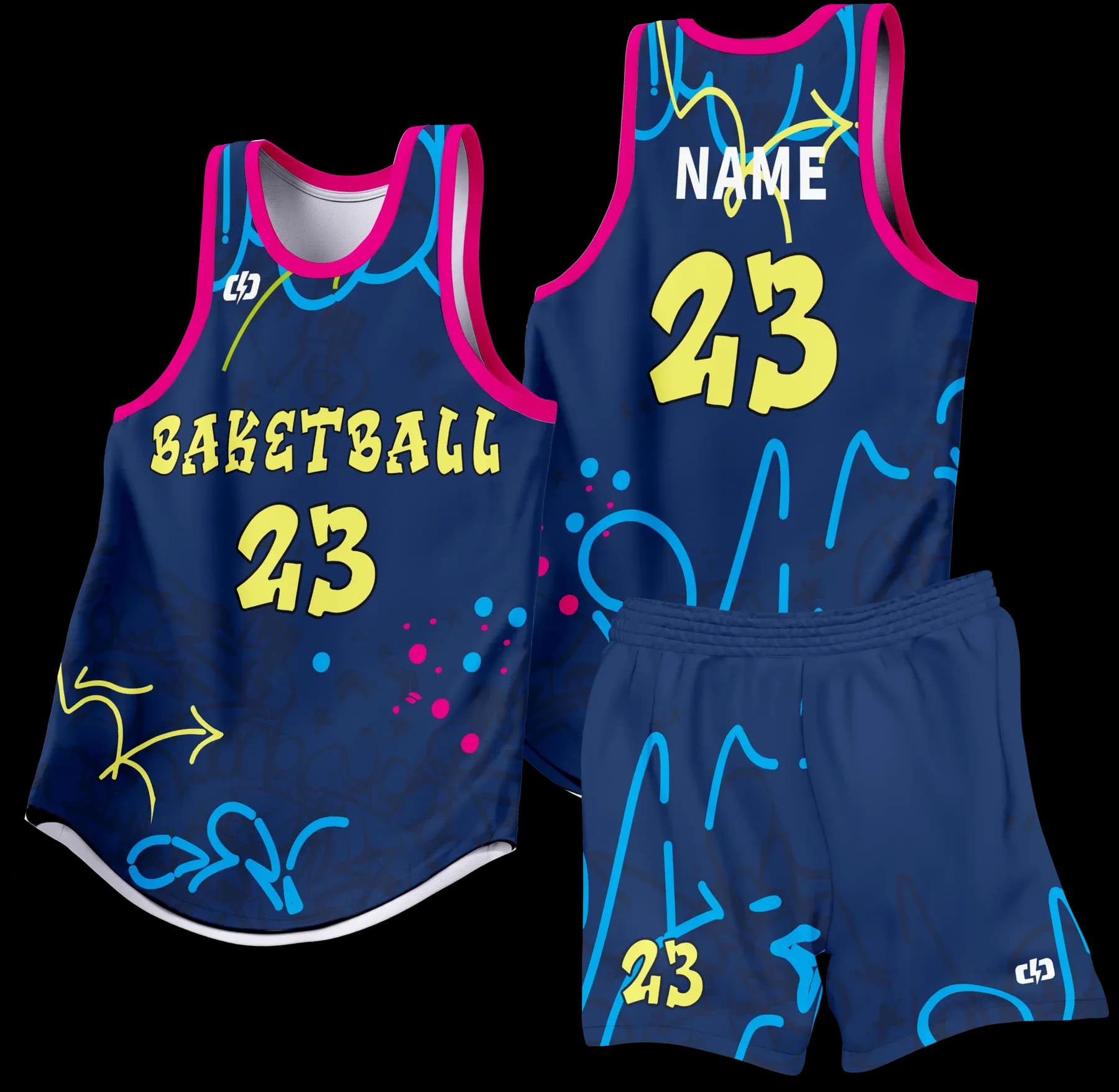 Custom basketball uniform design B81