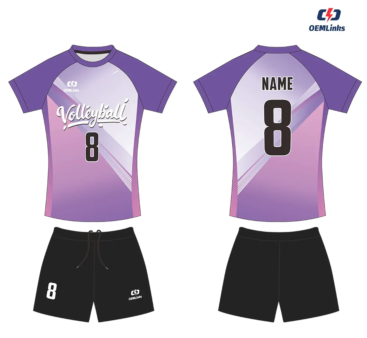 Custom volleyball uniform design UC06