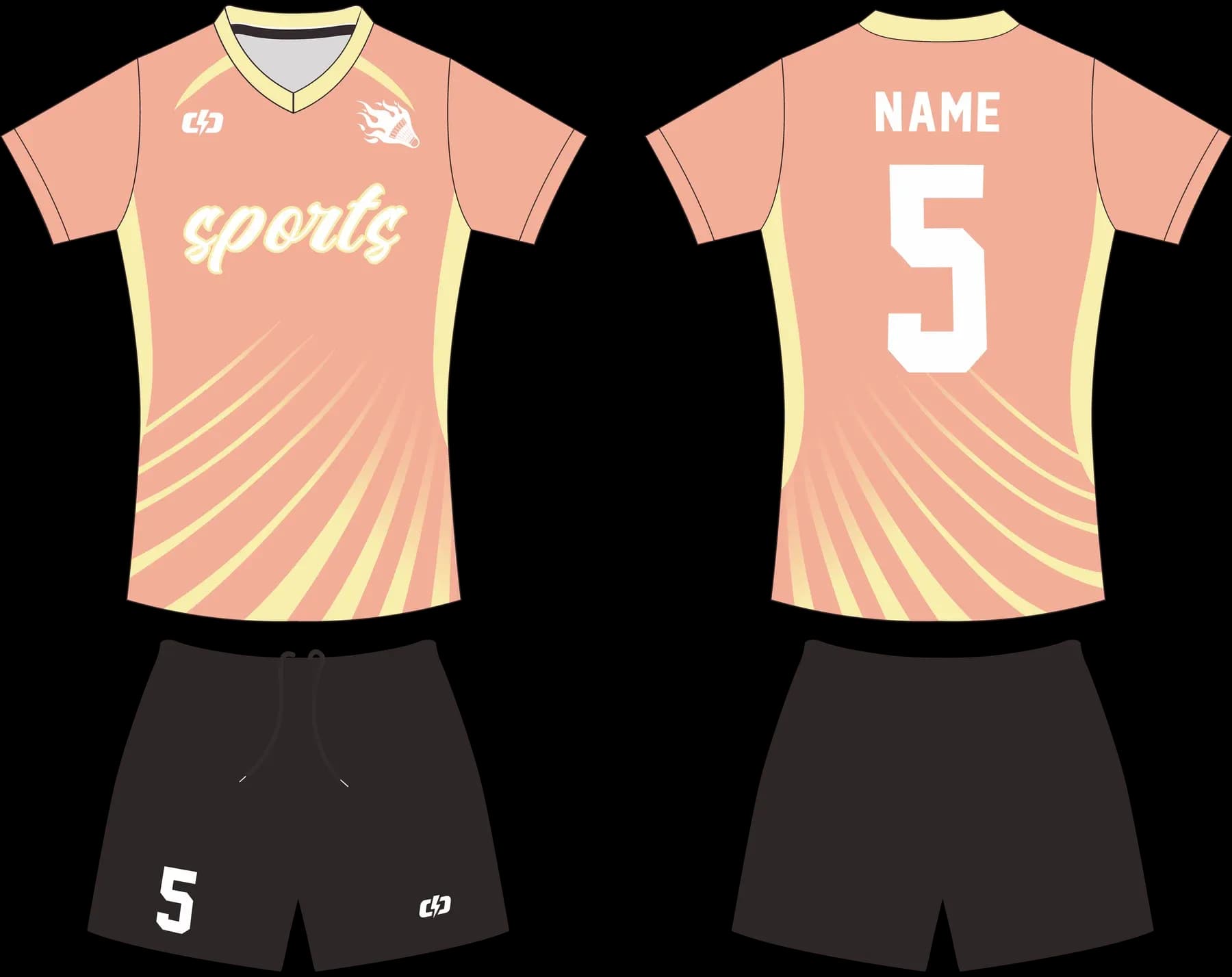 Custom volleyball uniform design UP31