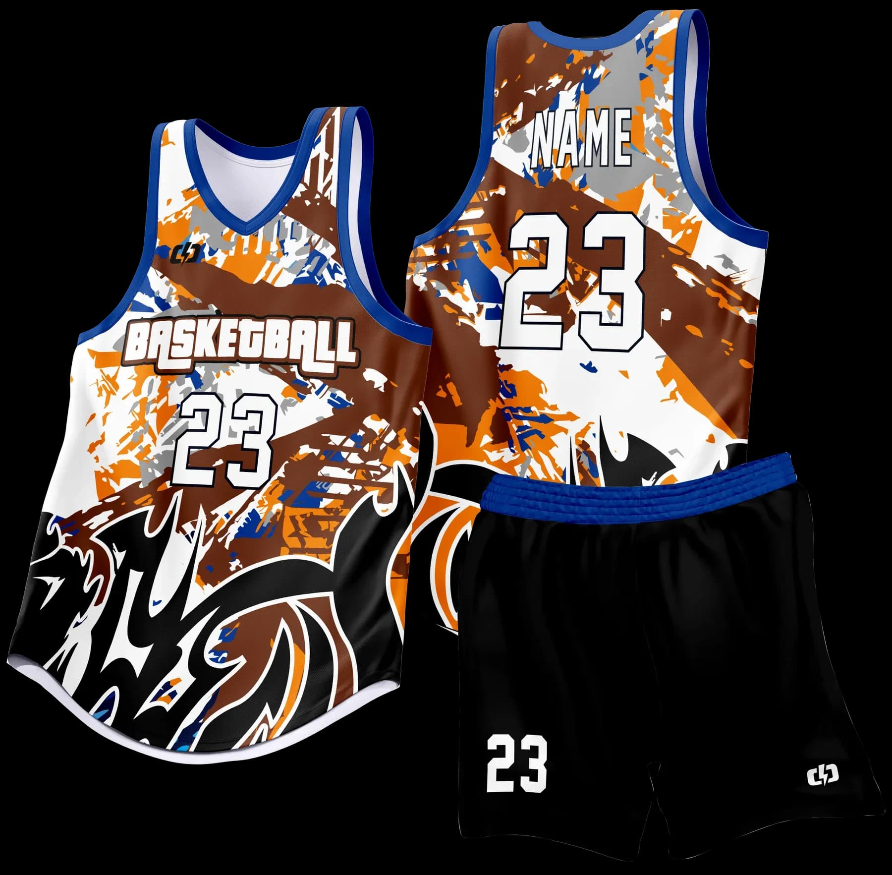 Custom basketball uniform design B85
