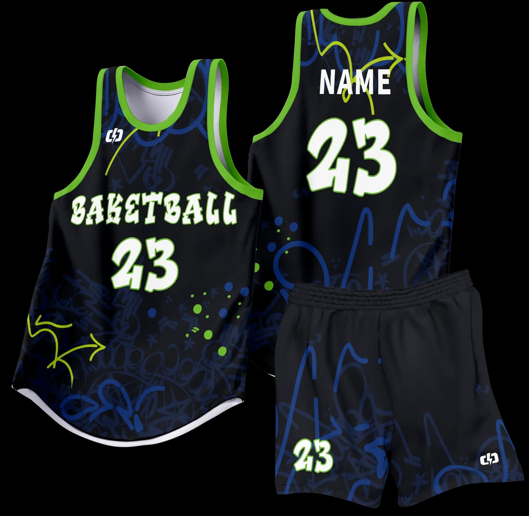 Custom basketball uniform design B81