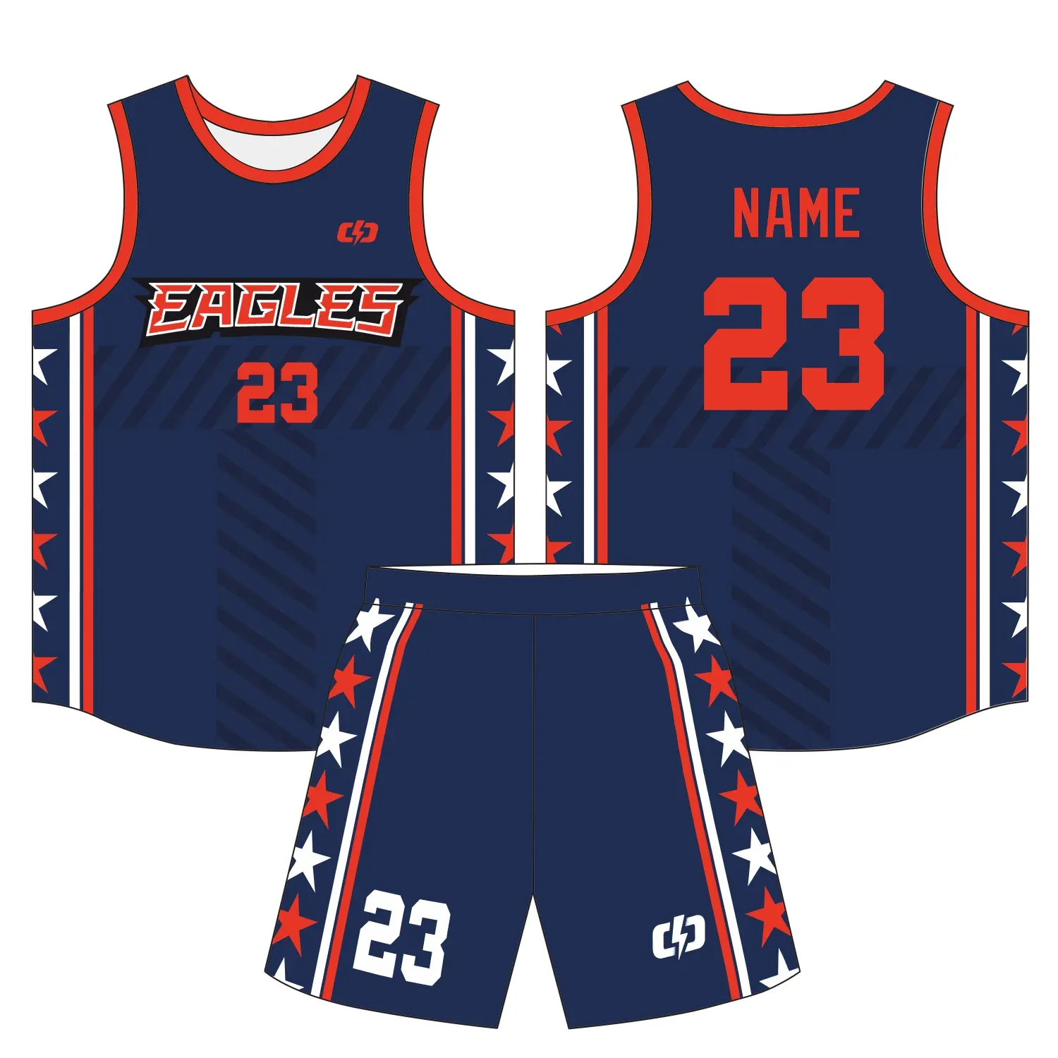 Custom basketball uniform design B39