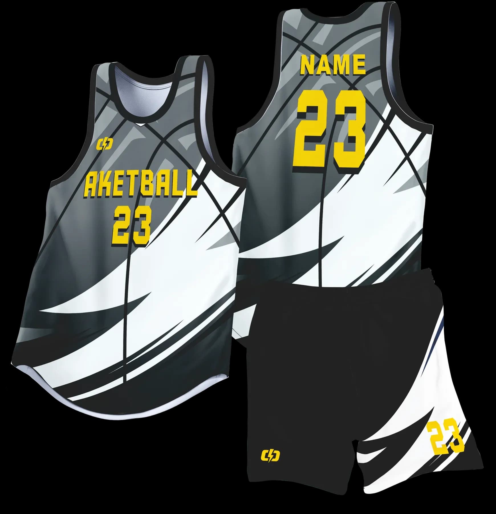 Custom basketball uniform design B65
