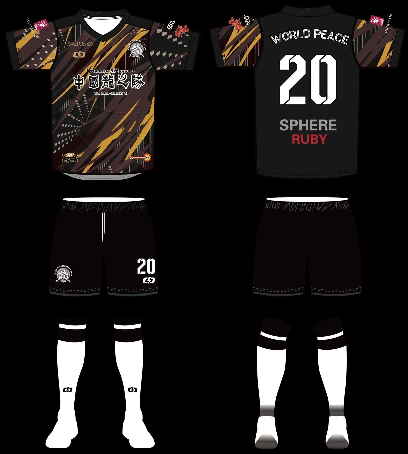 Custom soccer uniform design ZQF2024812
