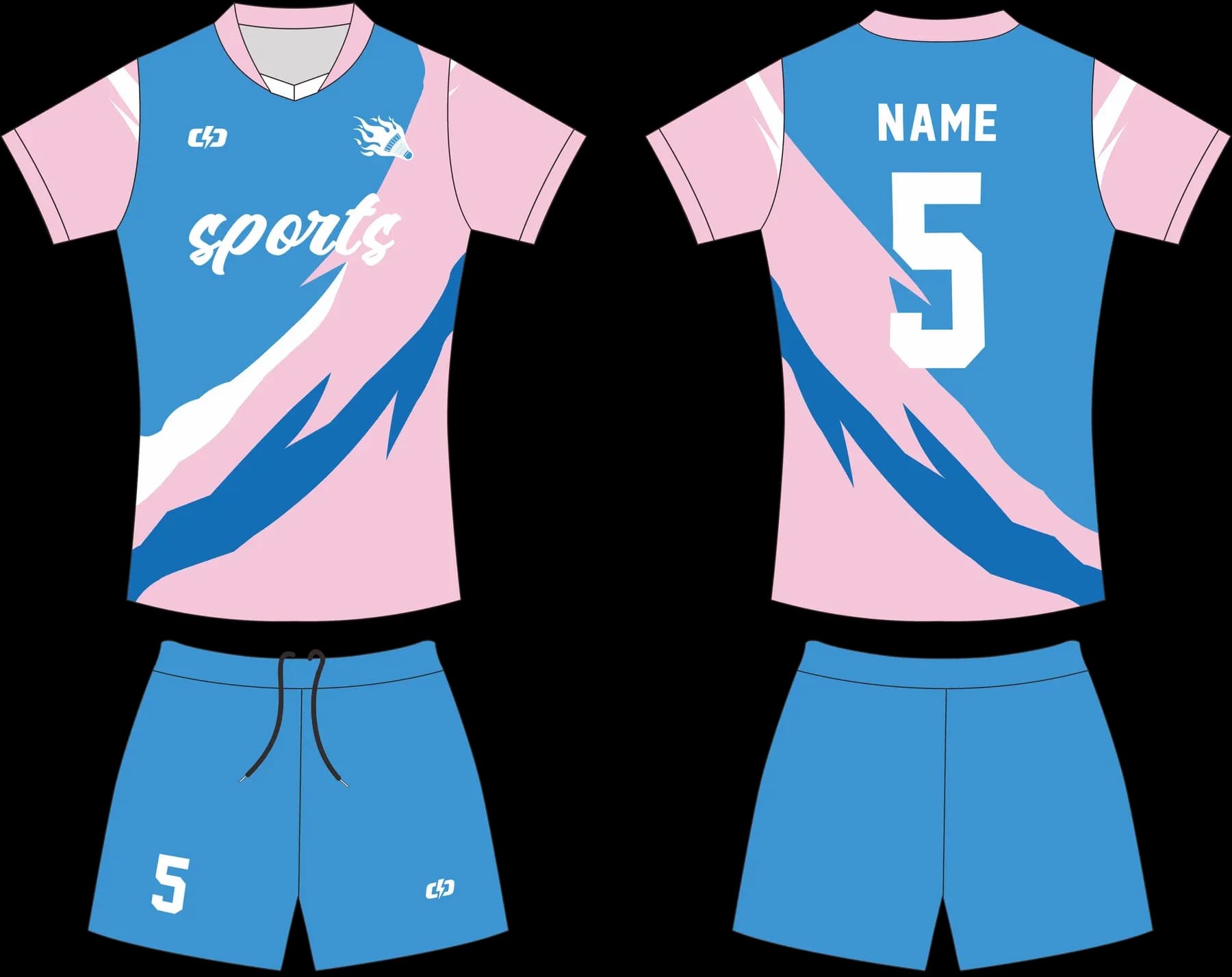 Custom volleyball uniform design UP10
