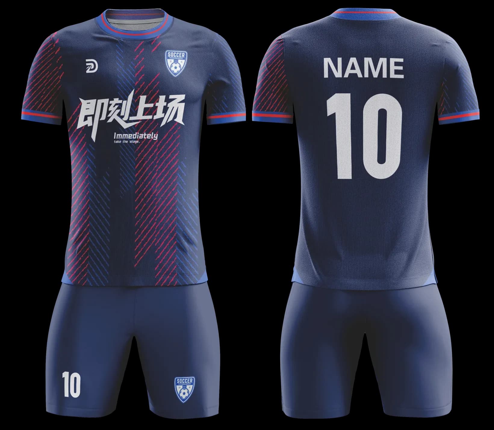 Custom soccer uniform design Z129JW