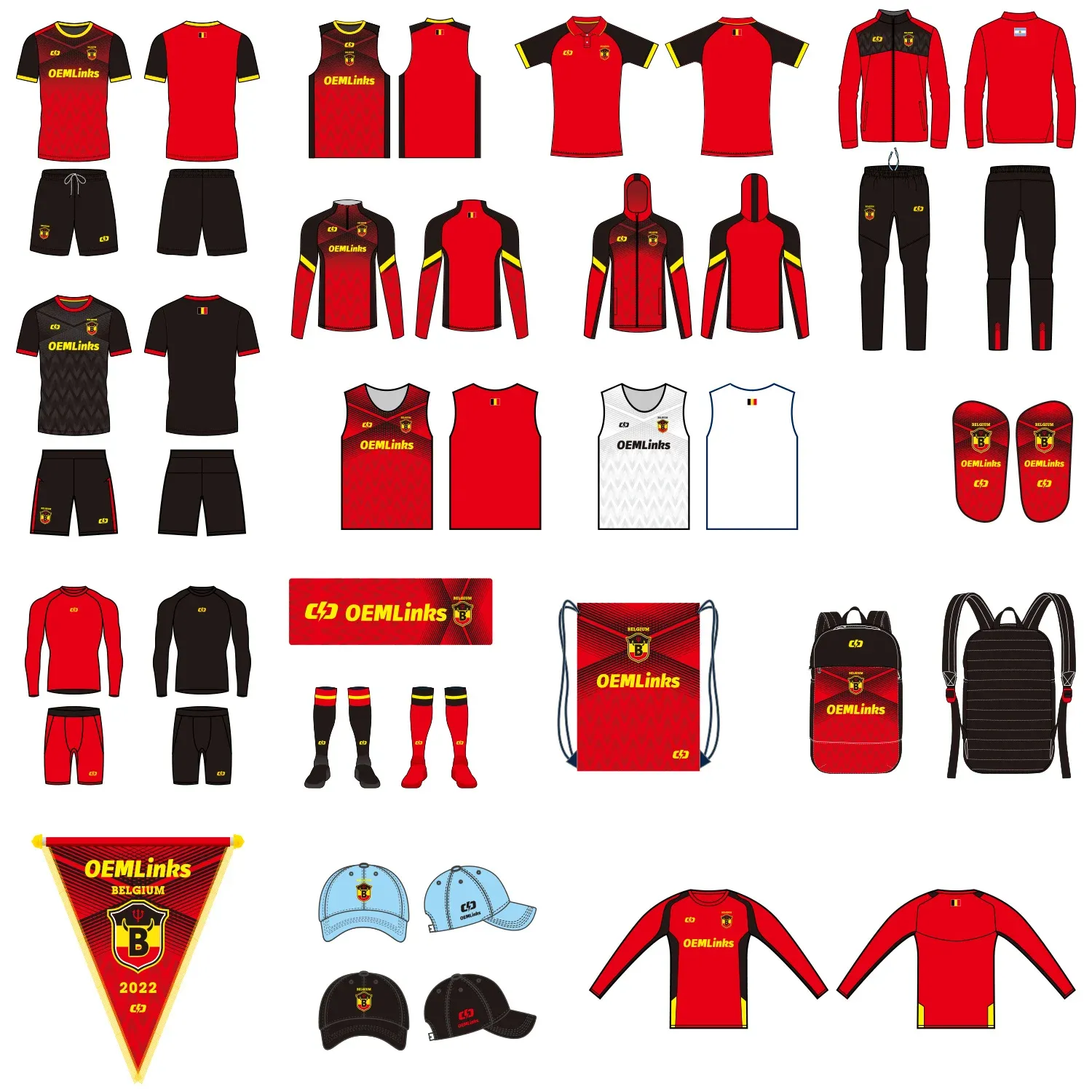 Custom soccer uniform design Z001-Z009