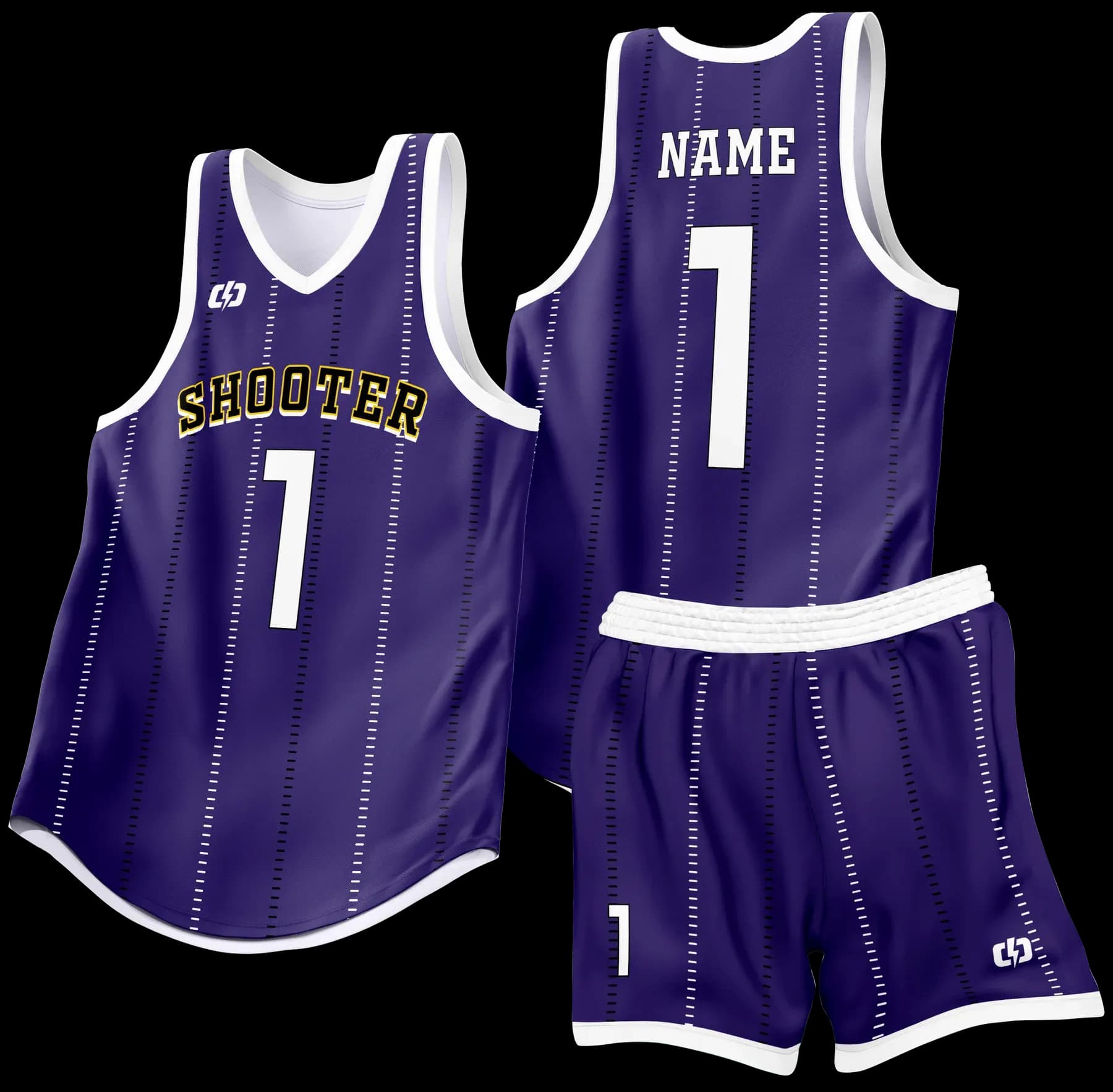 Custom basketball uniform design B98