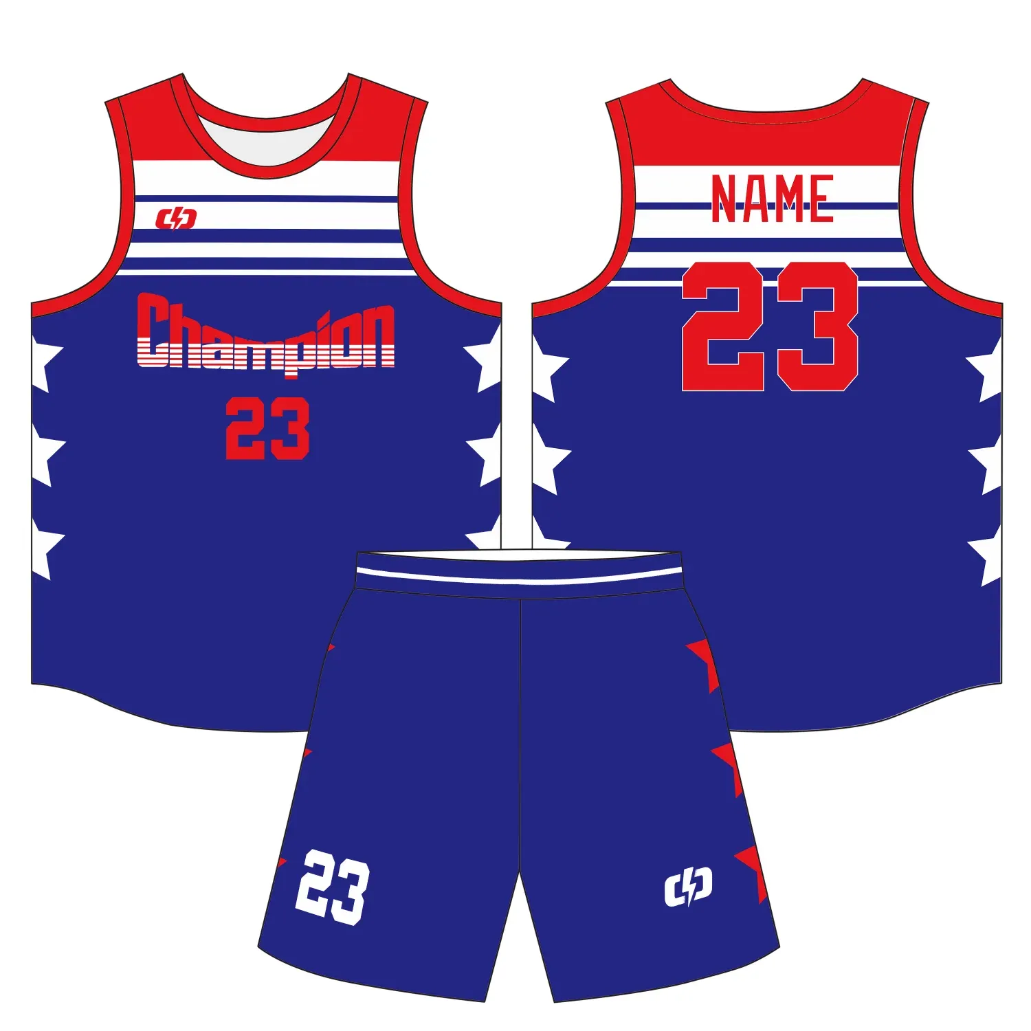 Custom basketball uniform design B30