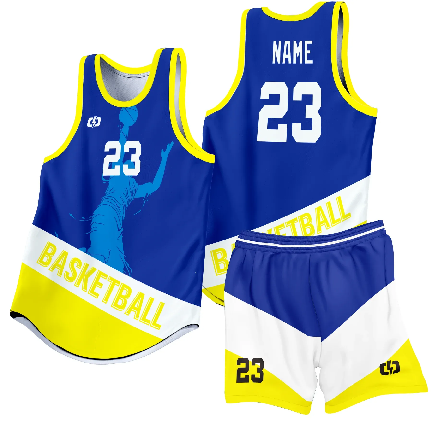 Custom basketball uniform design B45