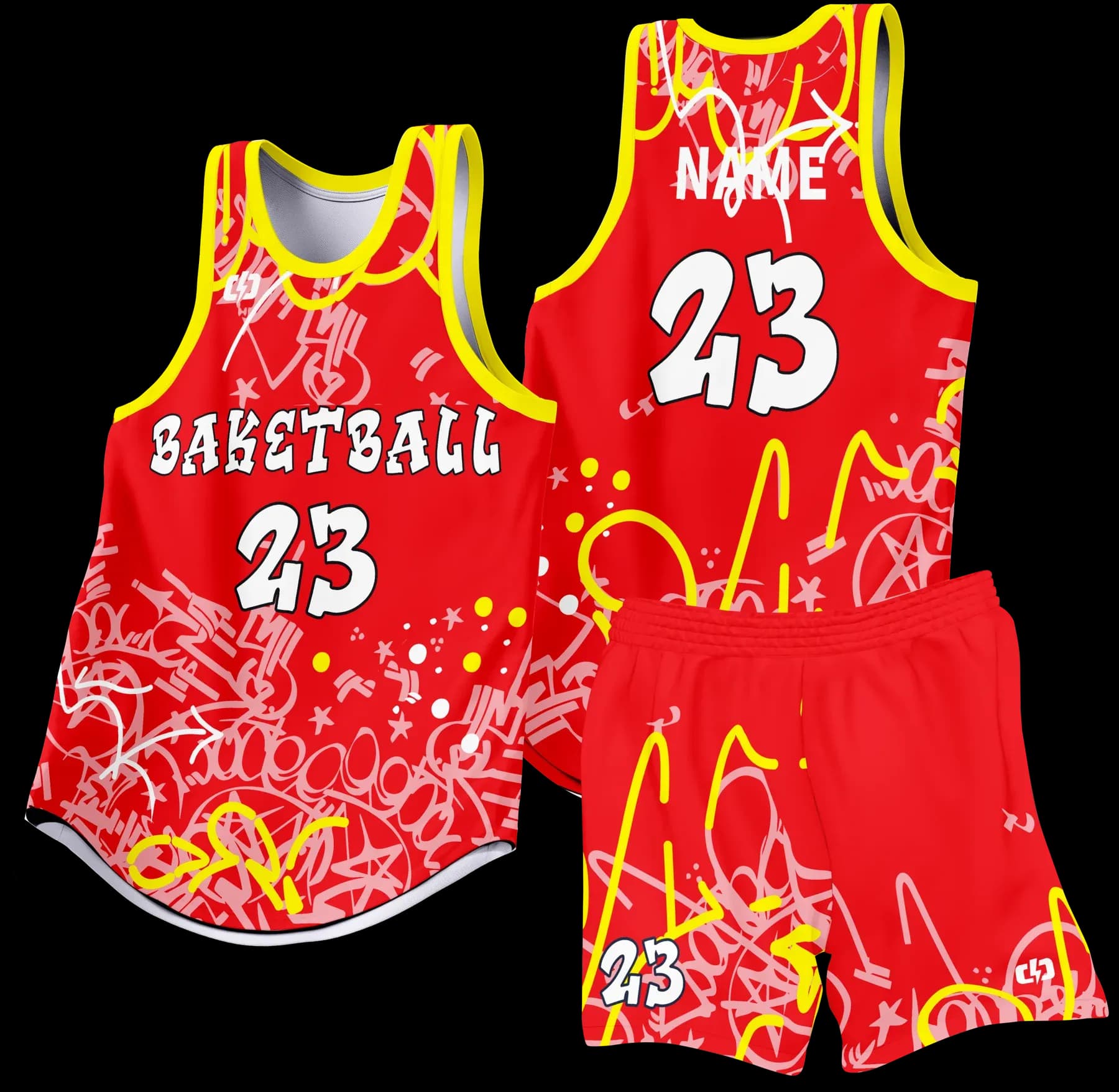 Custom basketball uniform design B81