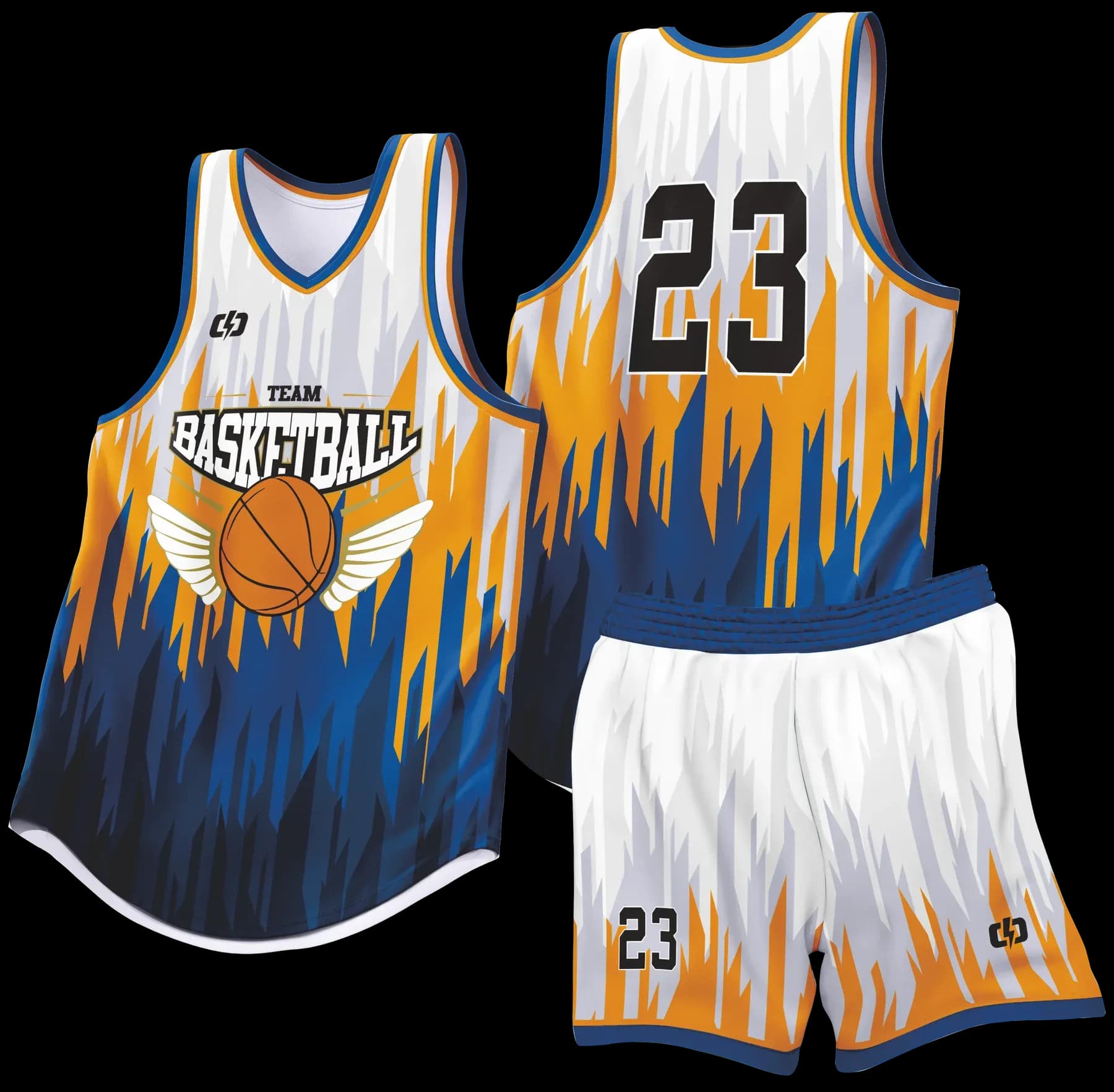 Custom basketball uniform design B89