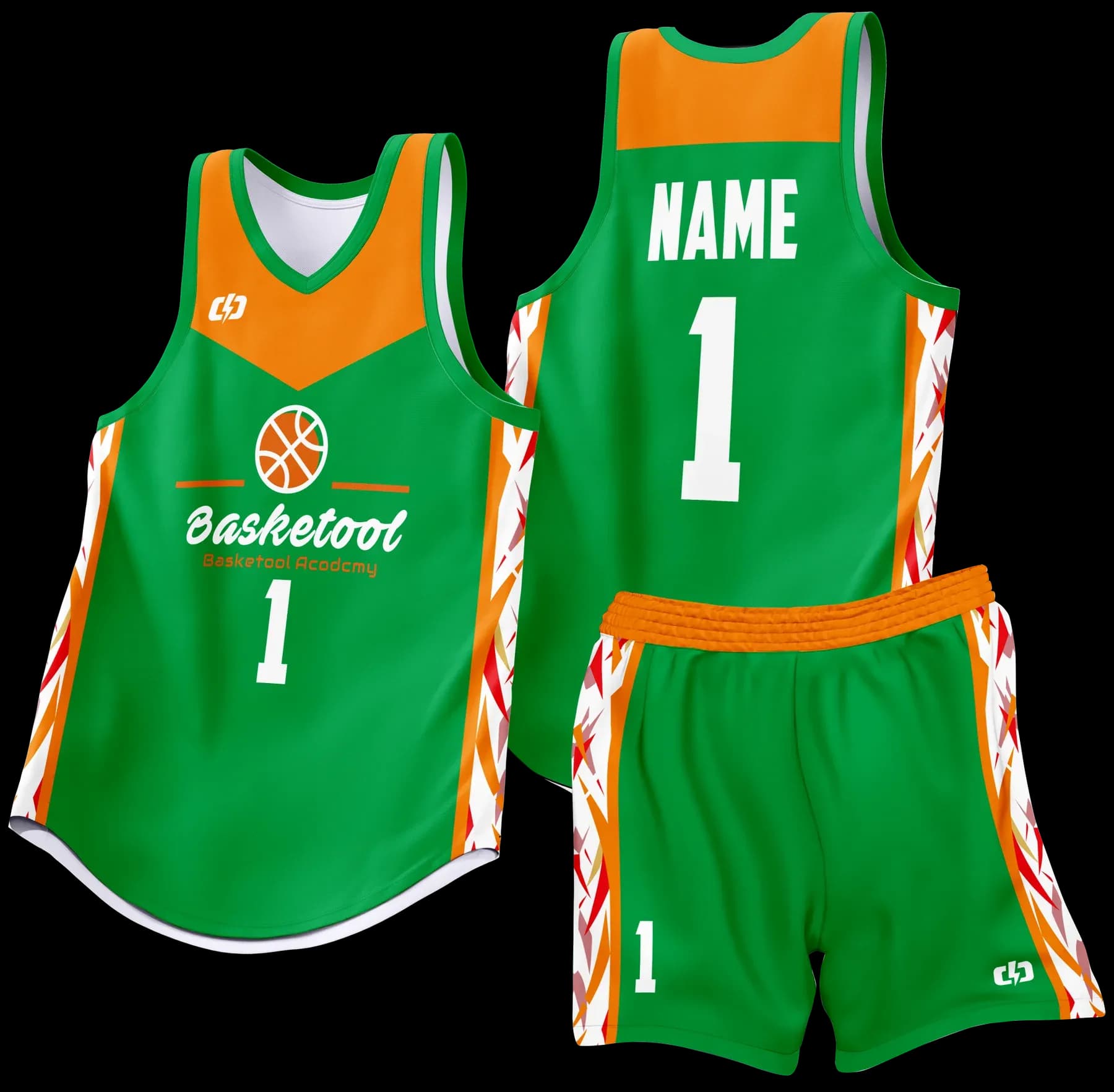 Custom basketball uniform design B80