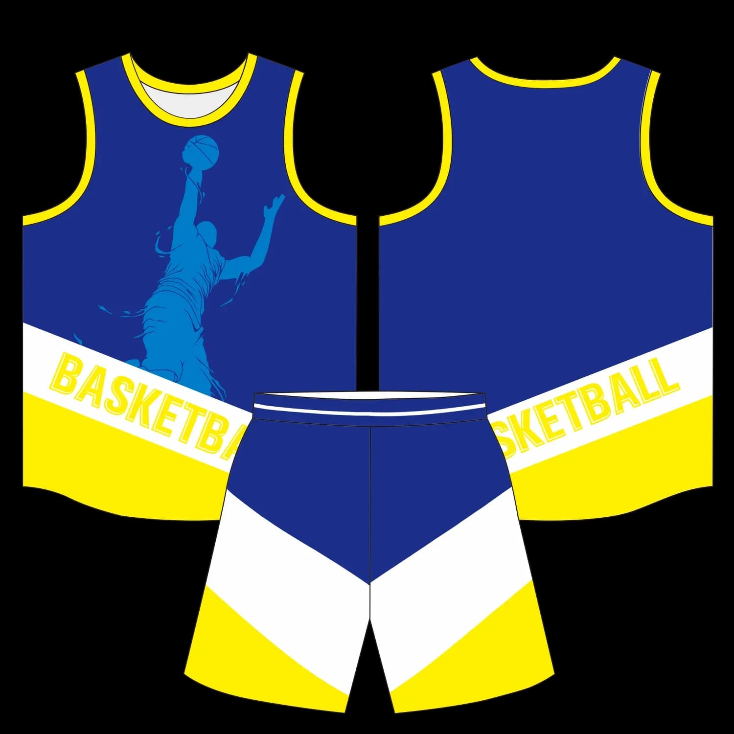 Custom basketball uniform design B45
