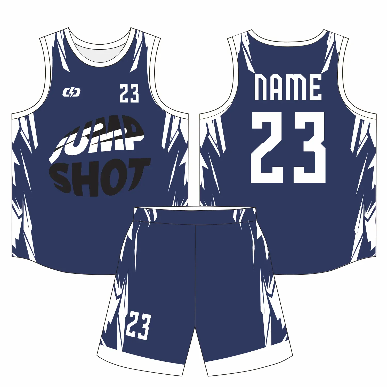 Custom basketball uniform design B83