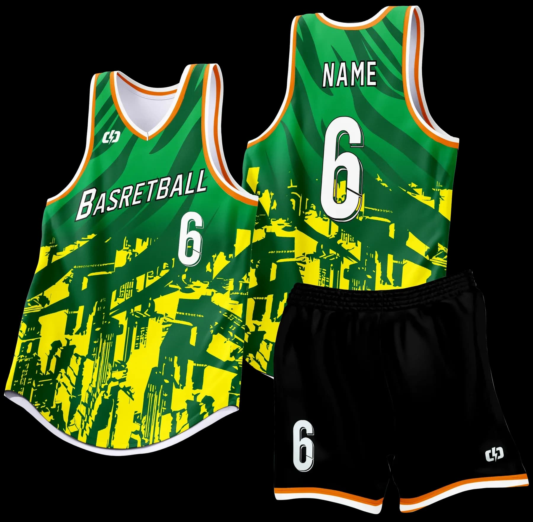 Custom basketball uniform design B92