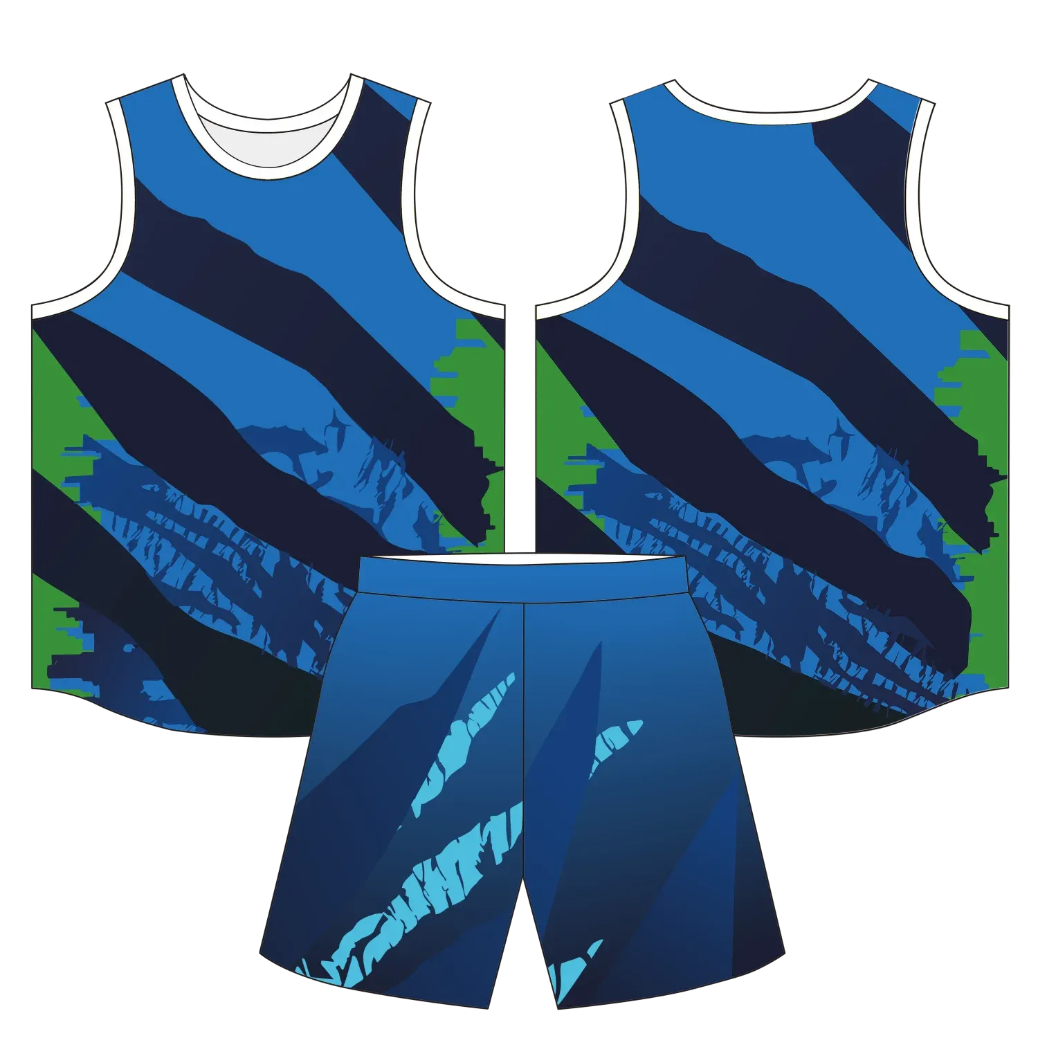 Custom basketball uniform design B76