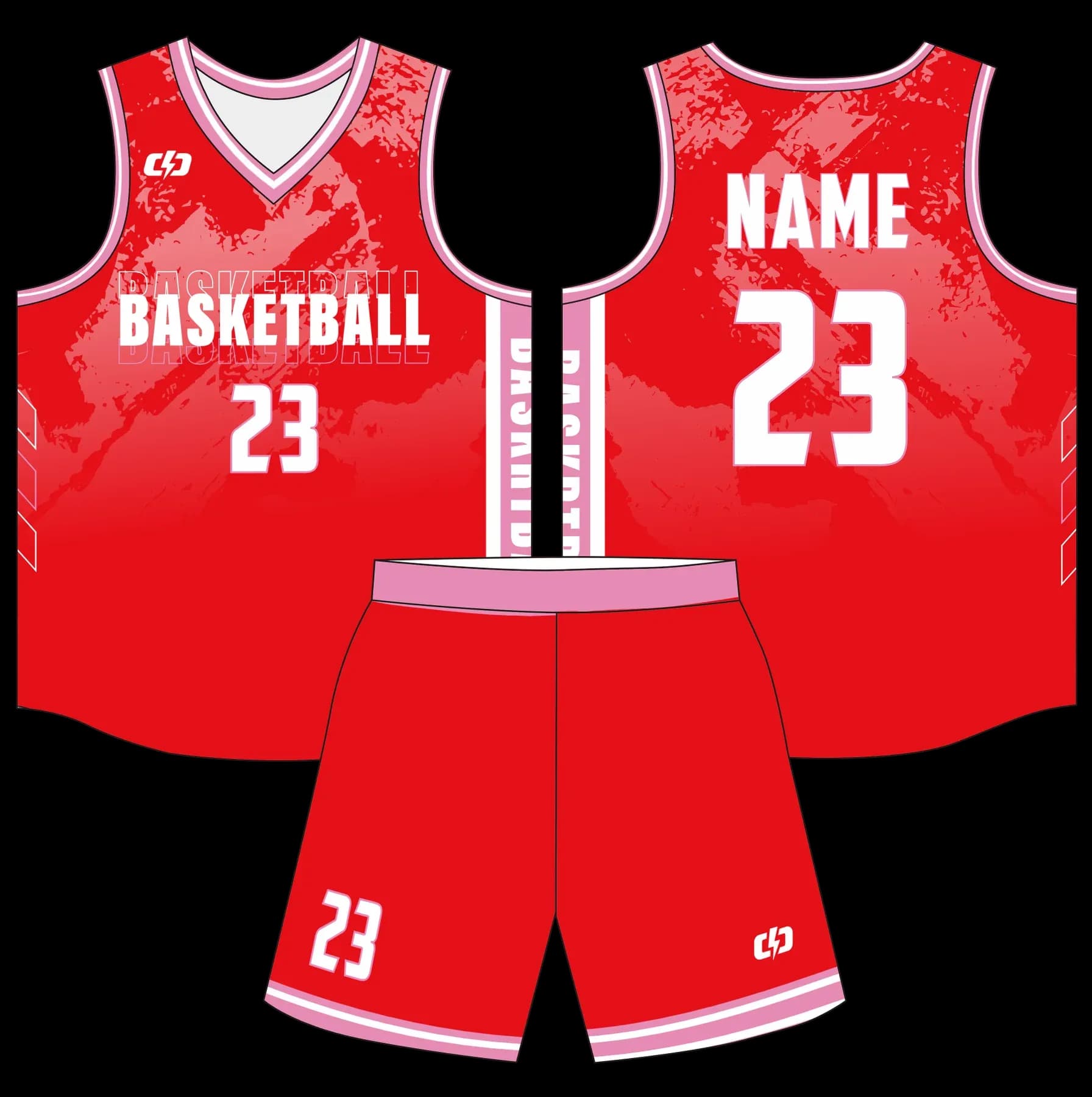 Custom basketball uniform design B79
