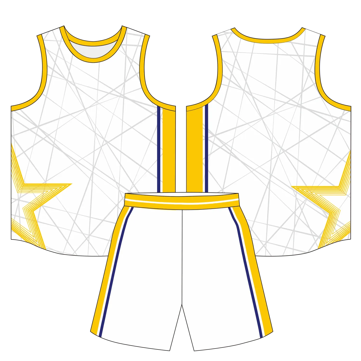 Custom basketball uniform design B44