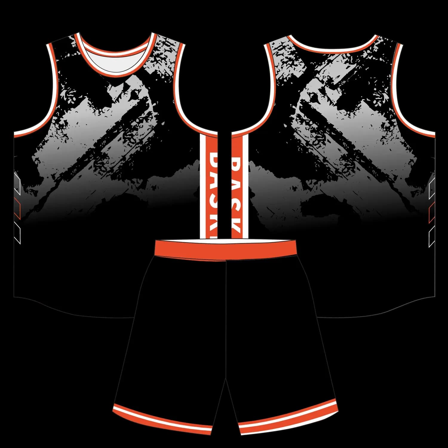 Custom basketball uniform design B79