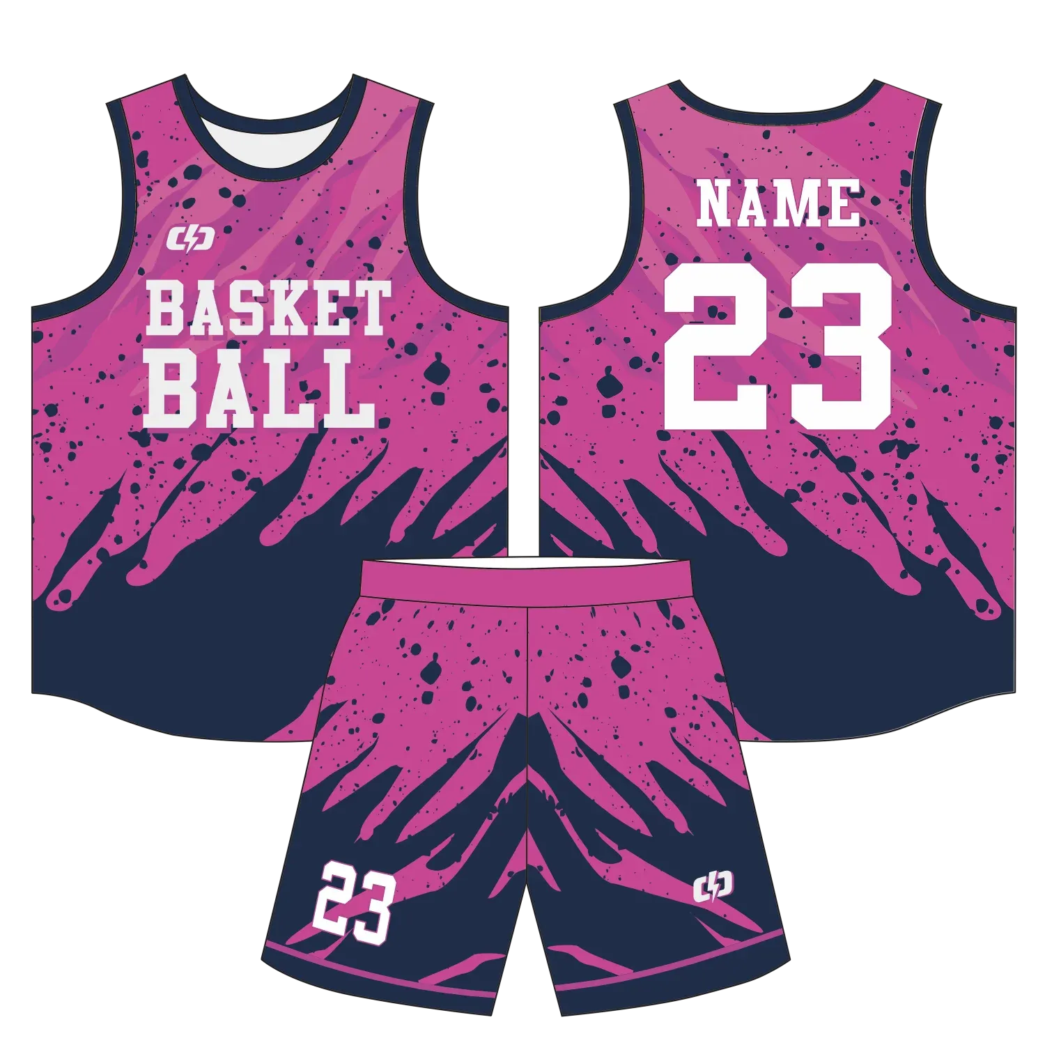 Custom basketball uniform design B97