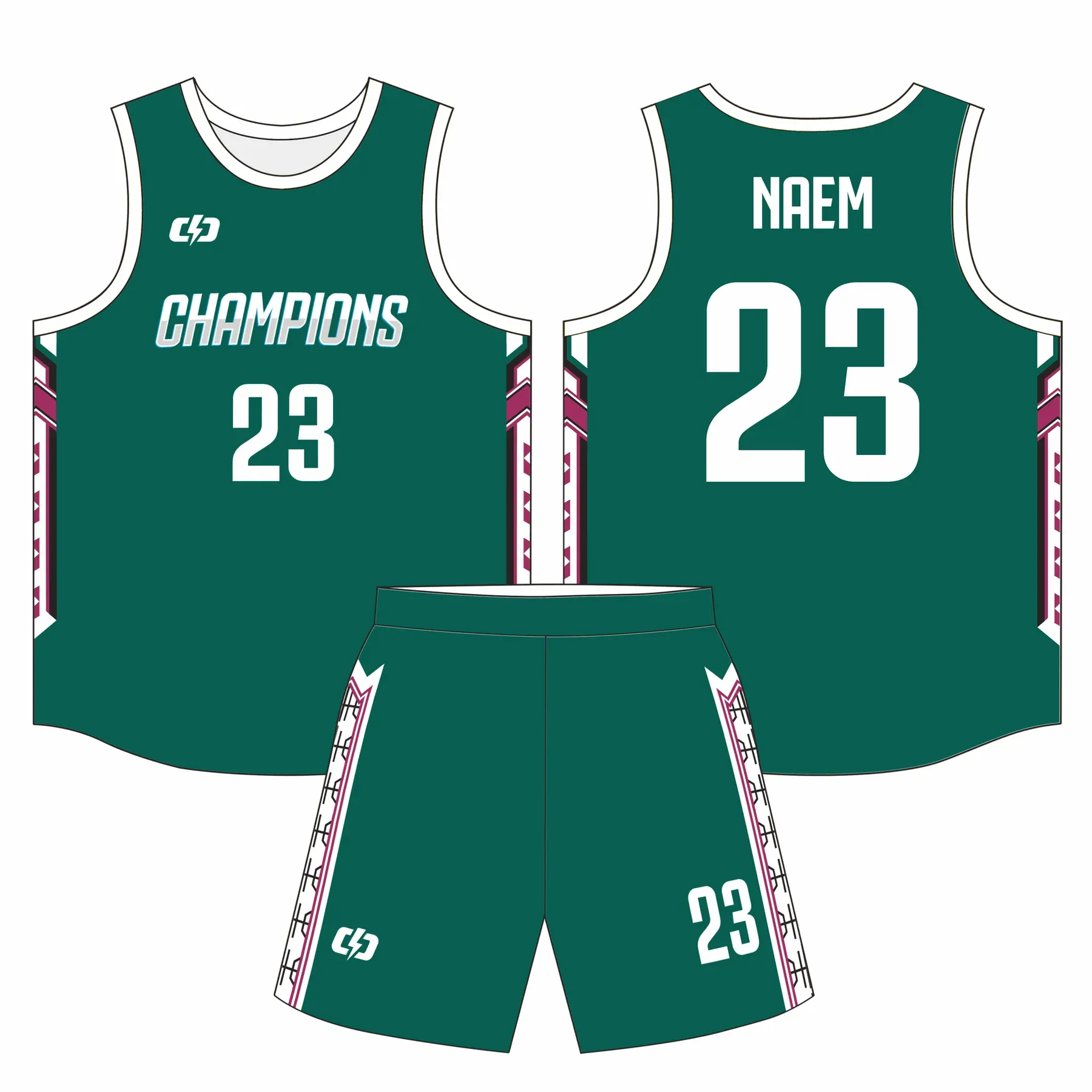 Custom basketball uniform design B68