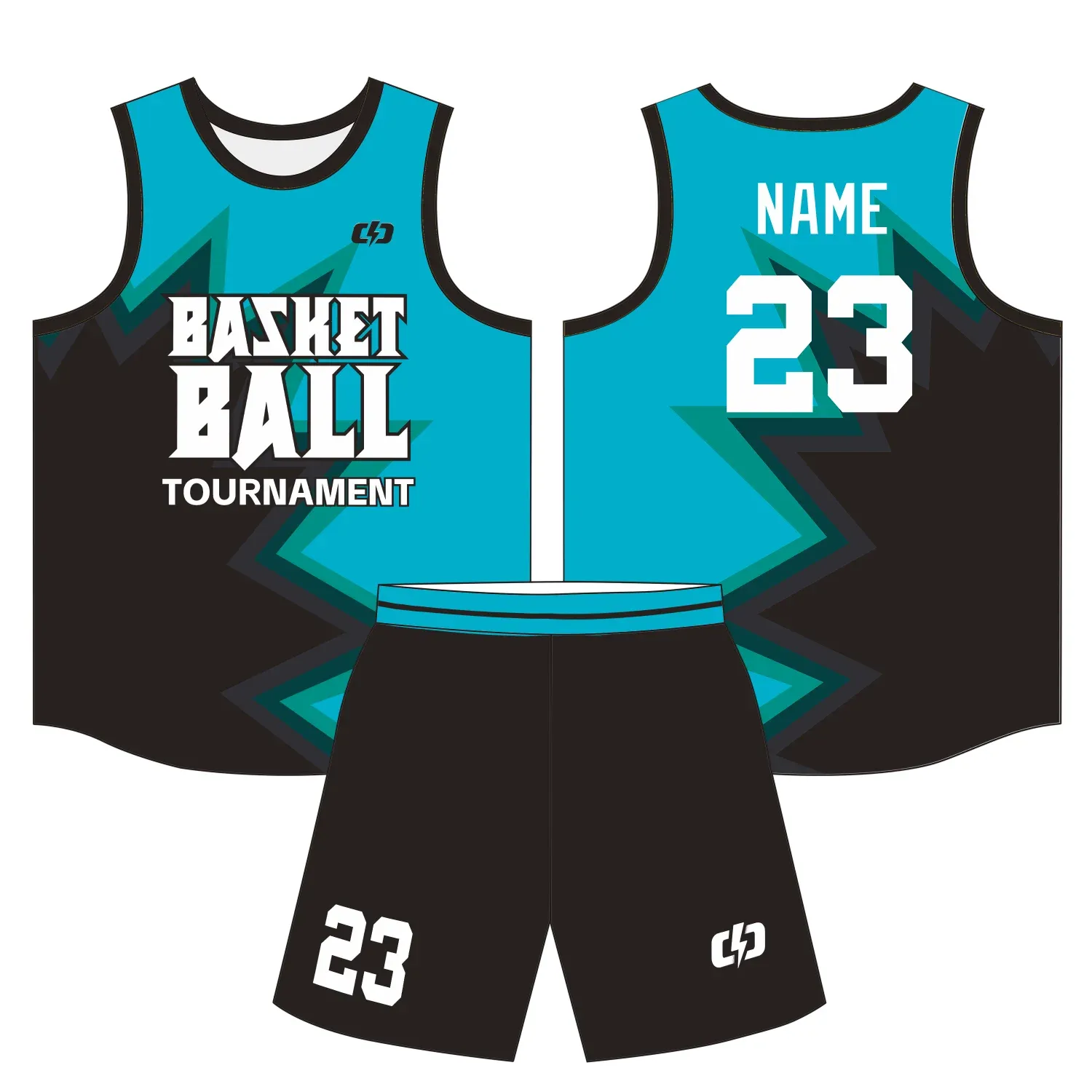 Custom basketball uniform design B46