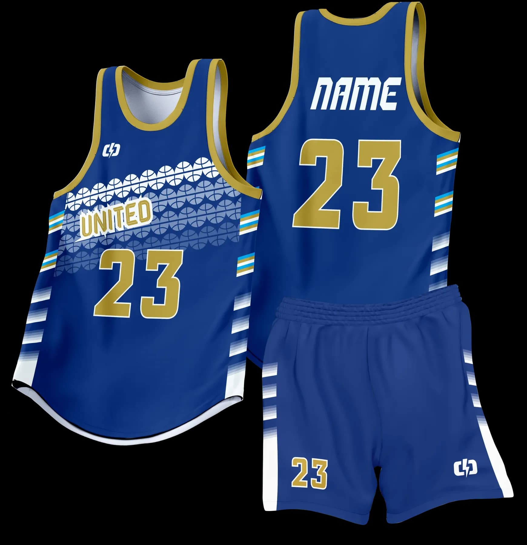Custom basketball uniform design B60