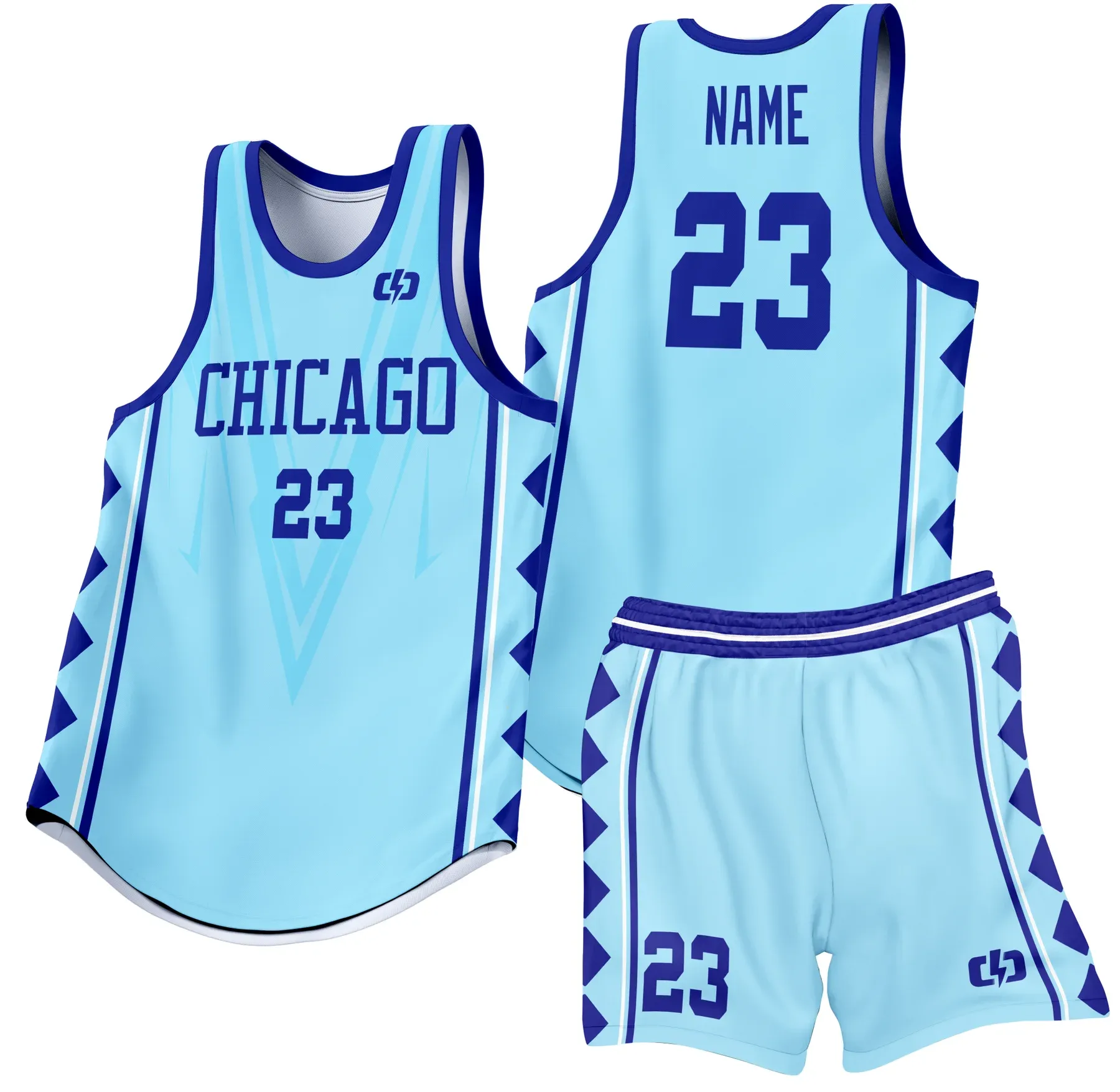 Custom basketball uniform design B37