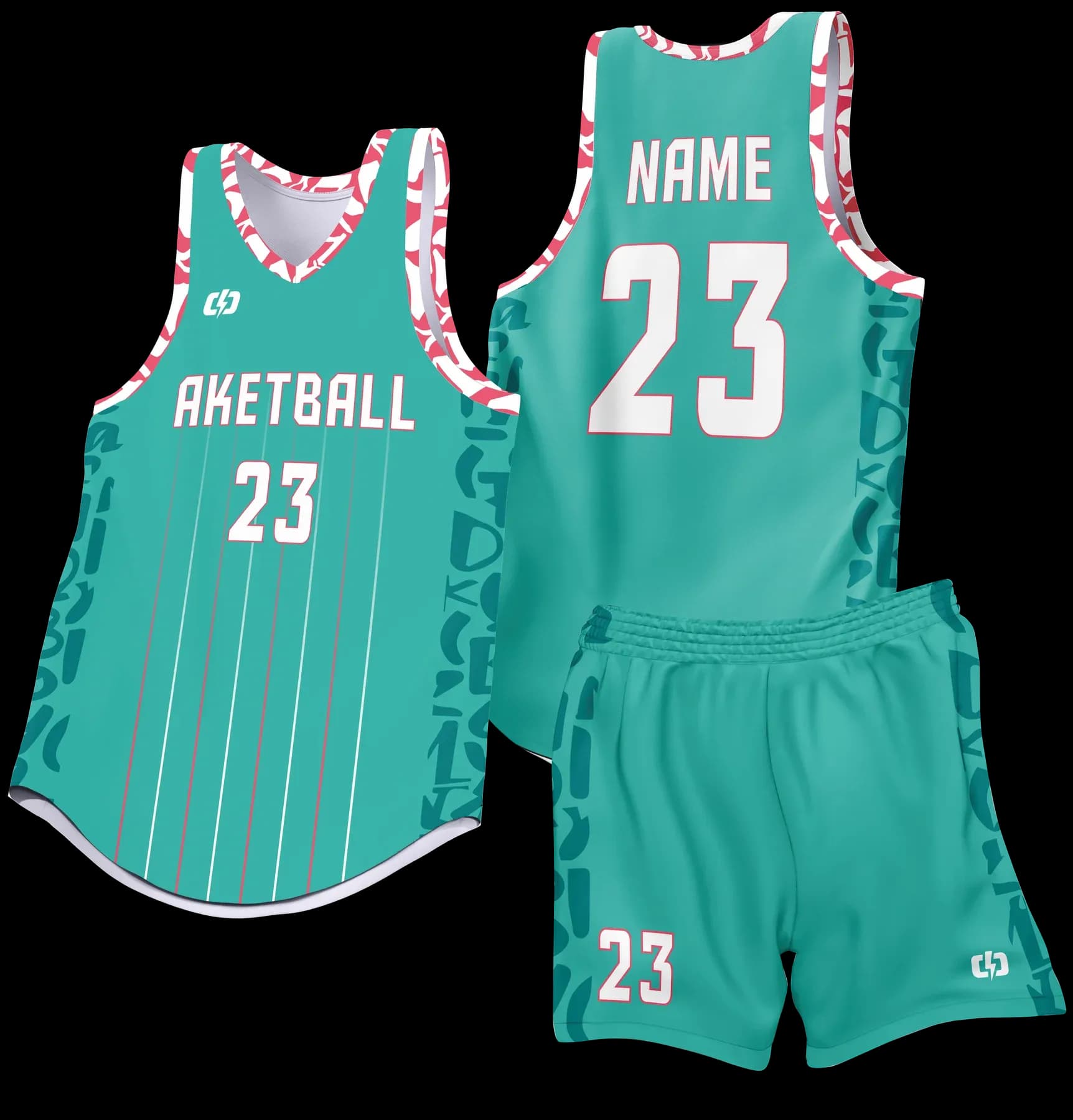 Custom basketball uniform design B63