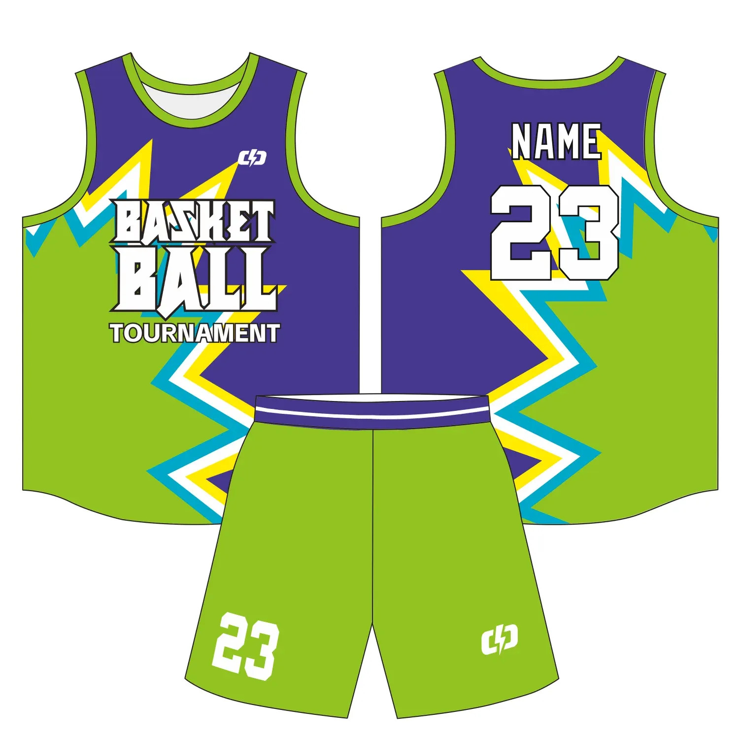 Custom basketball uniform design B46